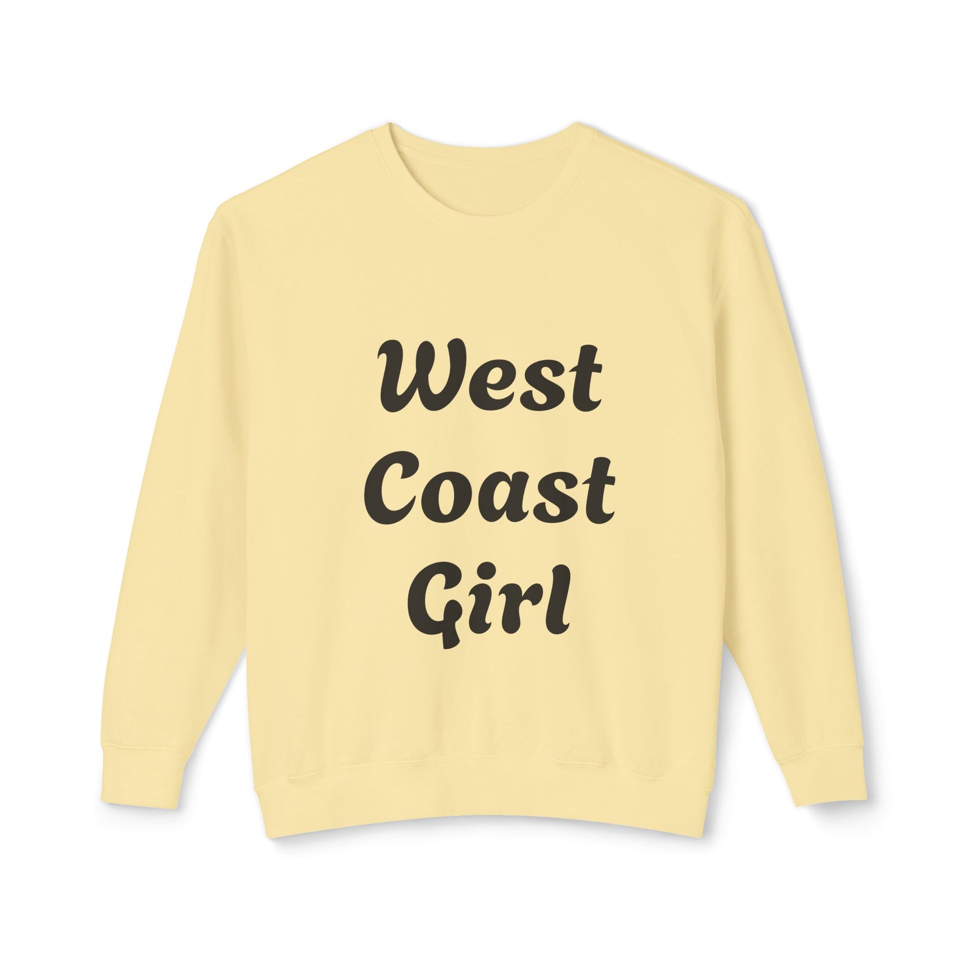 West Coast Girl - Unisex Lightweight Crewneck Sweatshirt