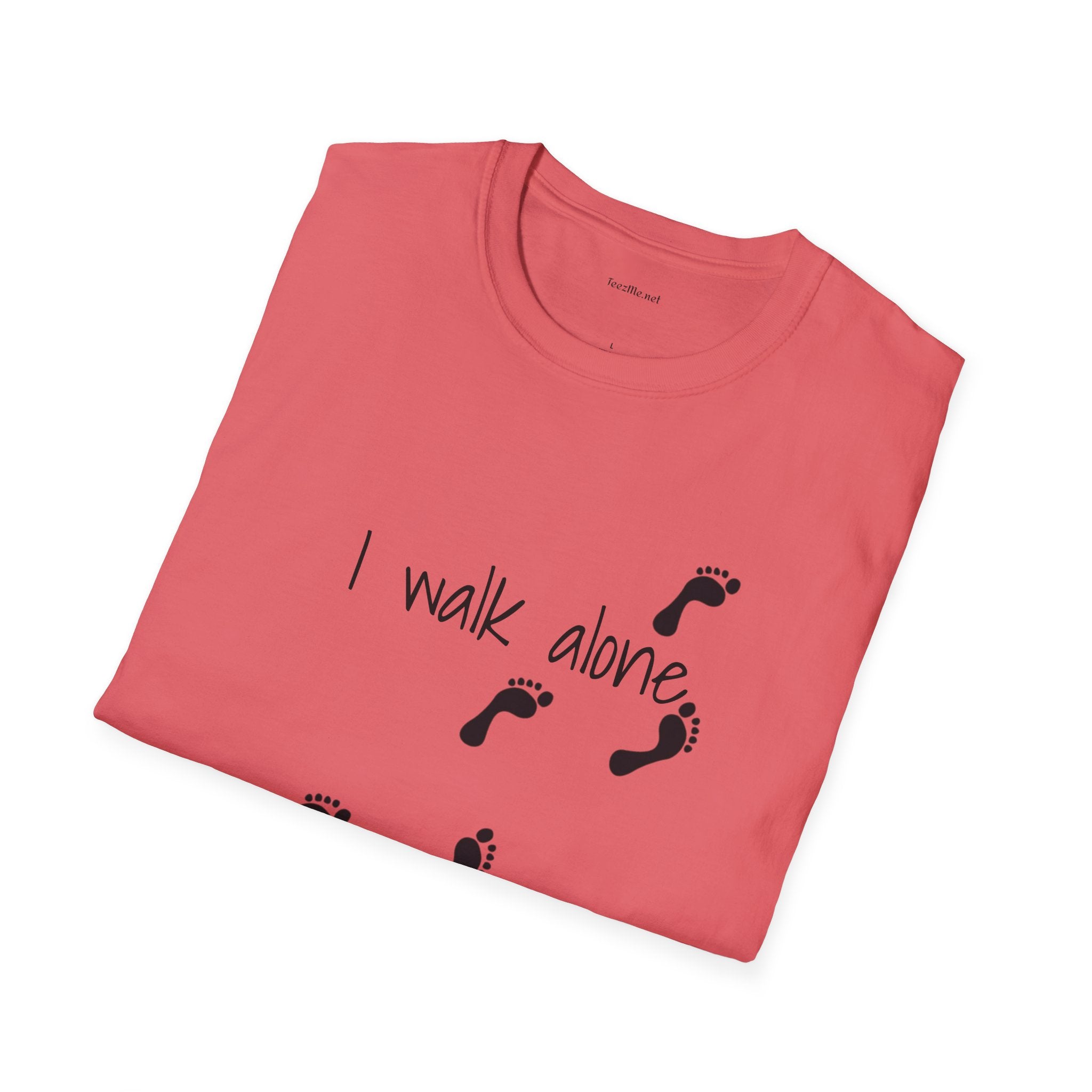 I walk alone - Unisex Softstyle T-Shirt 100% Cotton Graphic