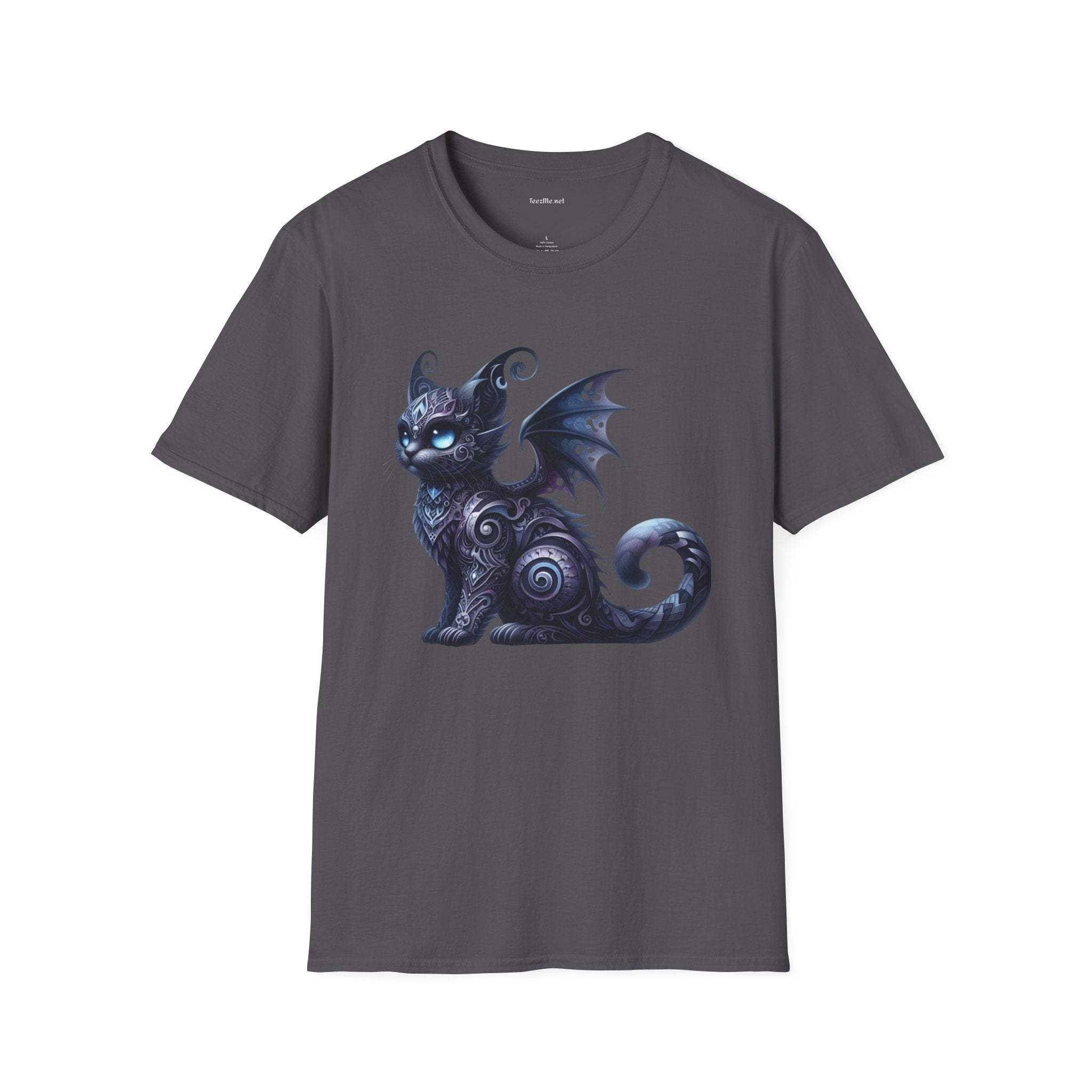 Black Fairy Cat -Shirt 100% Cotton Graphic