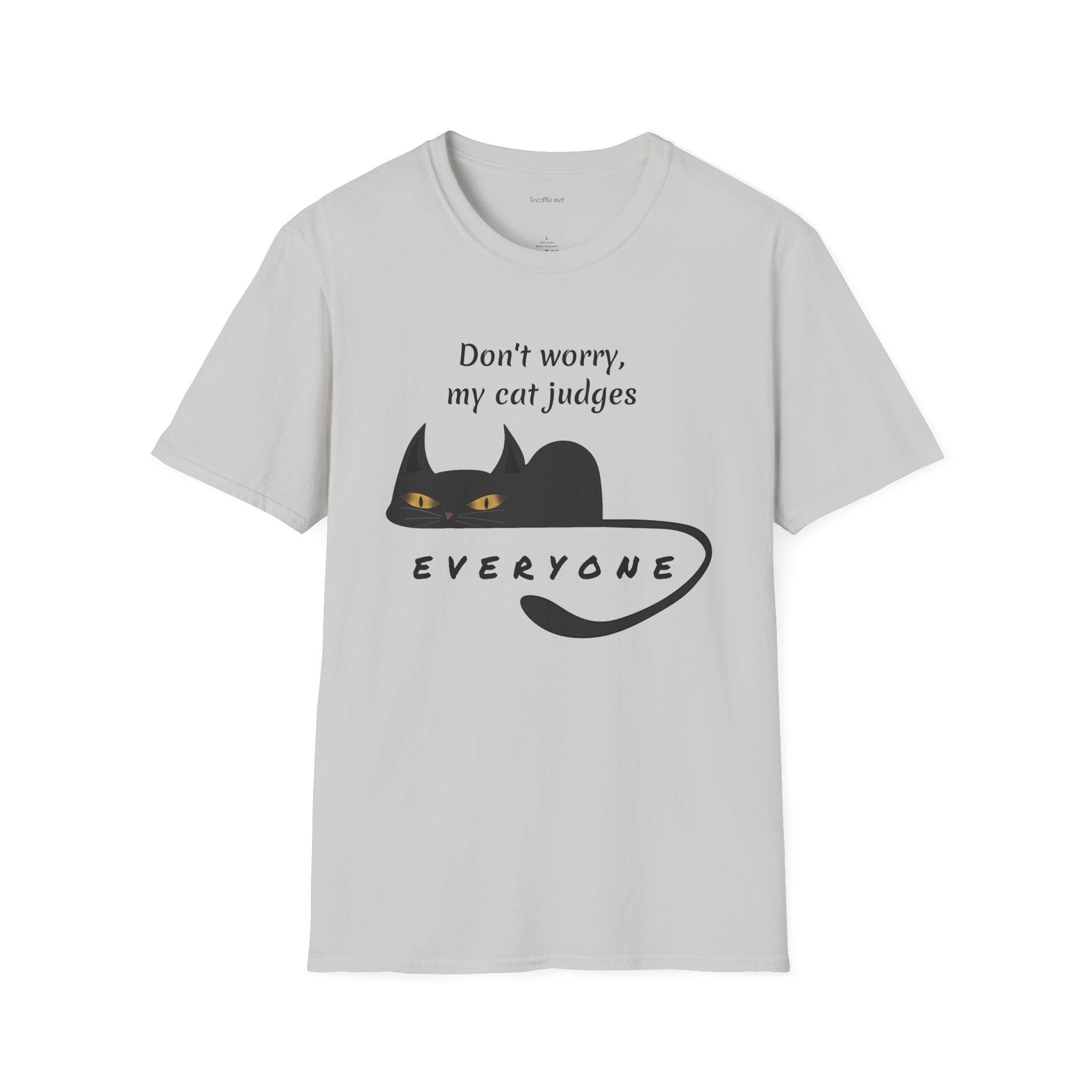 Judging Cat - Unisex Softstyle T-Shirt 100% Cotton Graphic