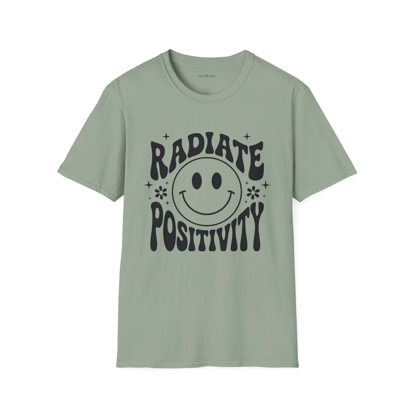 Radiate Positivity :) 02 Unisex Soft Style T-Shirt 100% Cotton Graphic