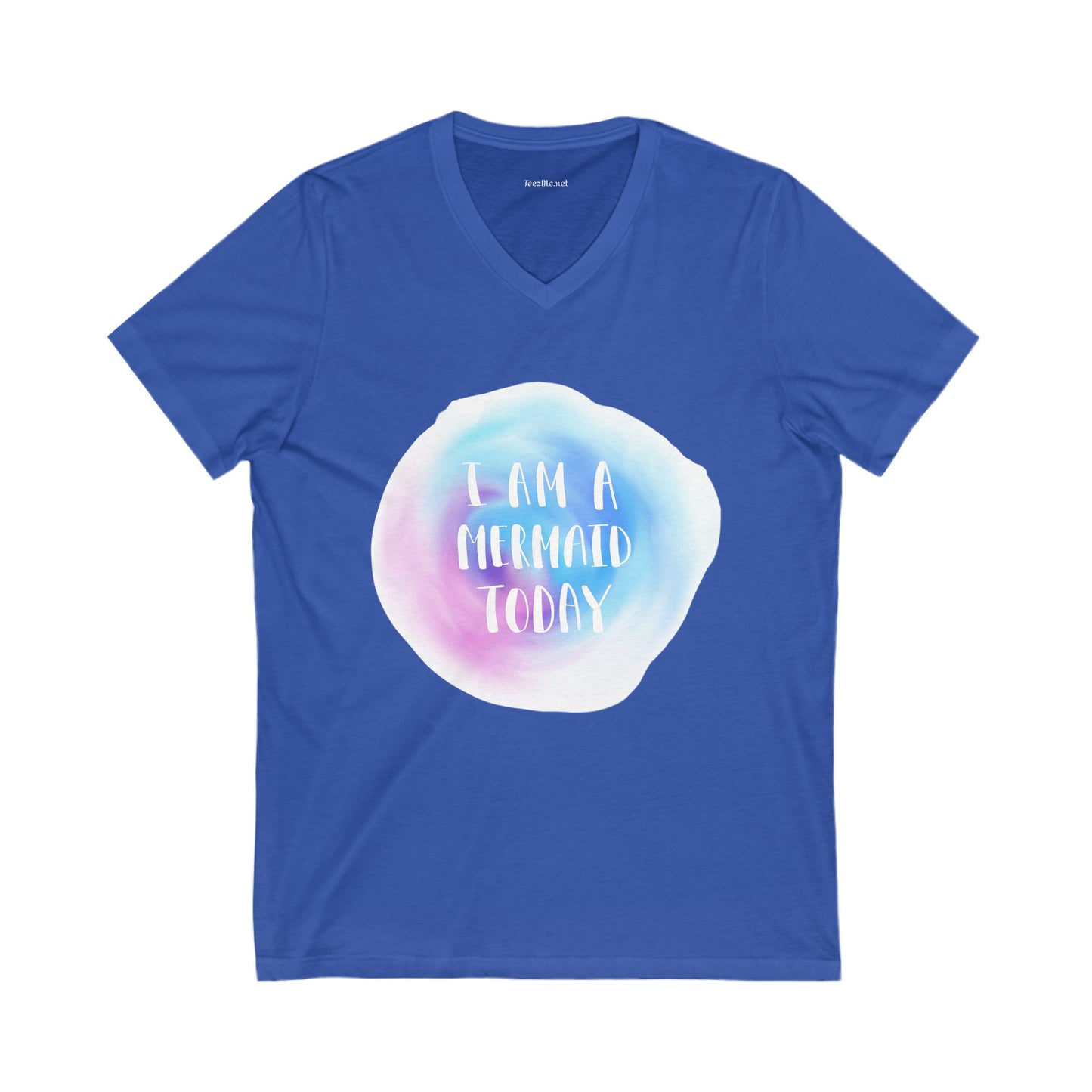 I am a mermaid today - Unisex Jersey Short Sleeve V-Neck Tee