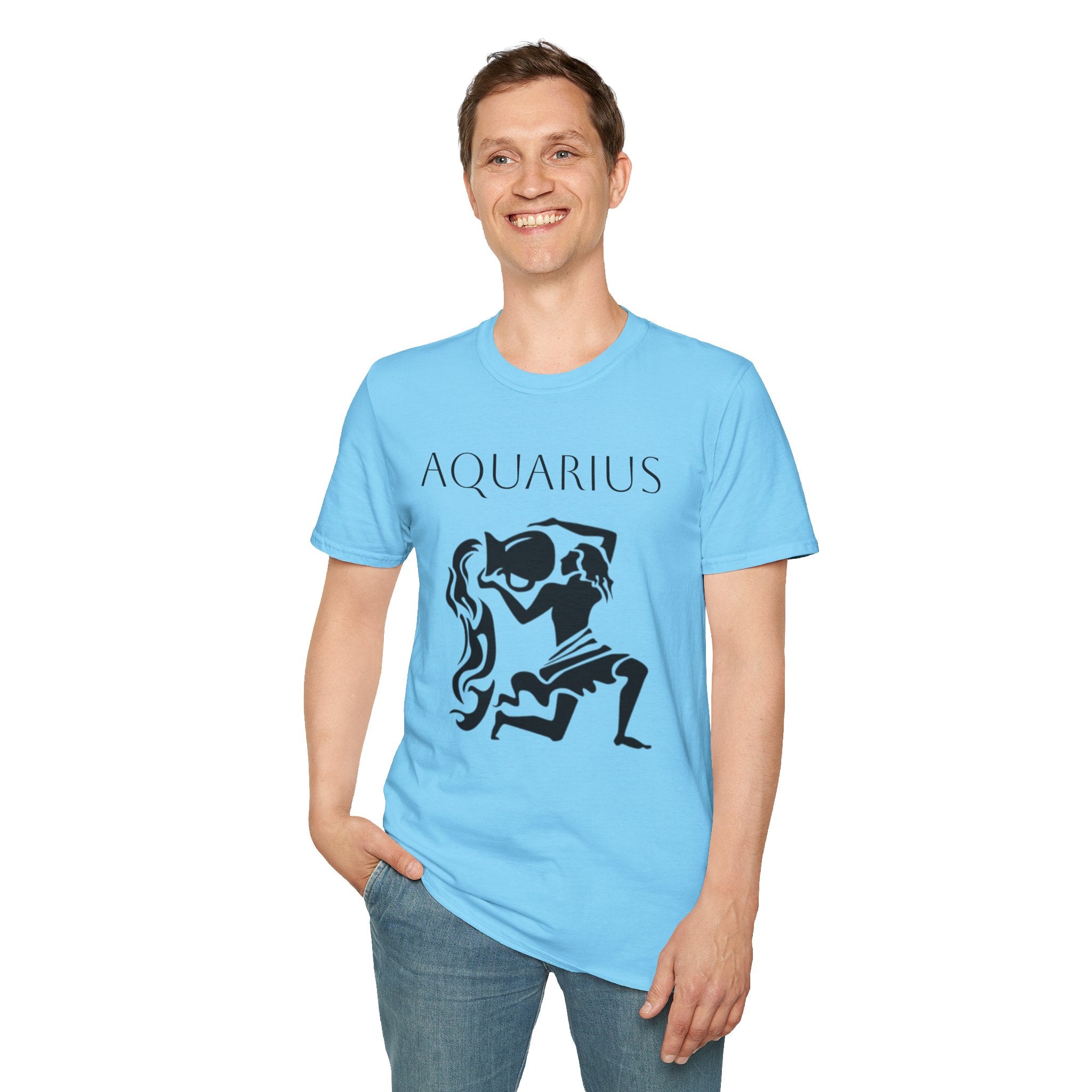 AQUARIUS - Unisex Softstyle T-Shirt 100% Cotton Graphic