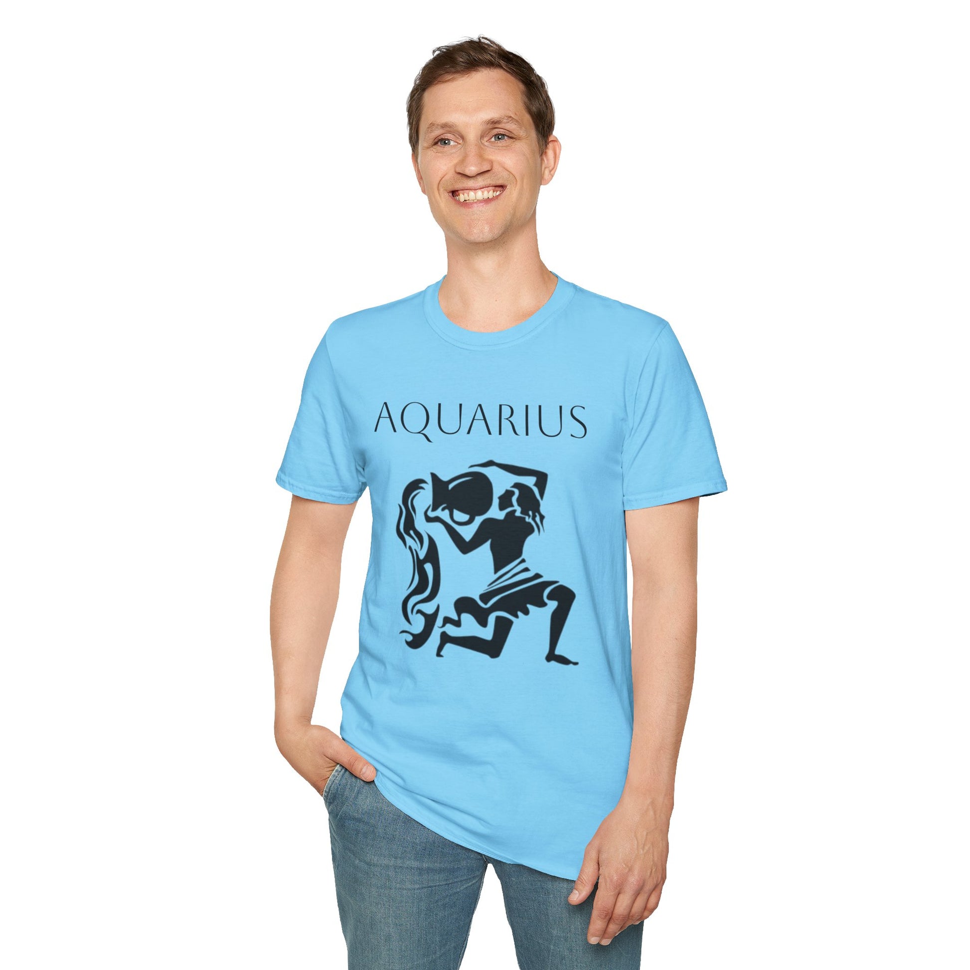 AQUARIUS - Unisex Softstyle T-Shirt 100% Cotton Graphic