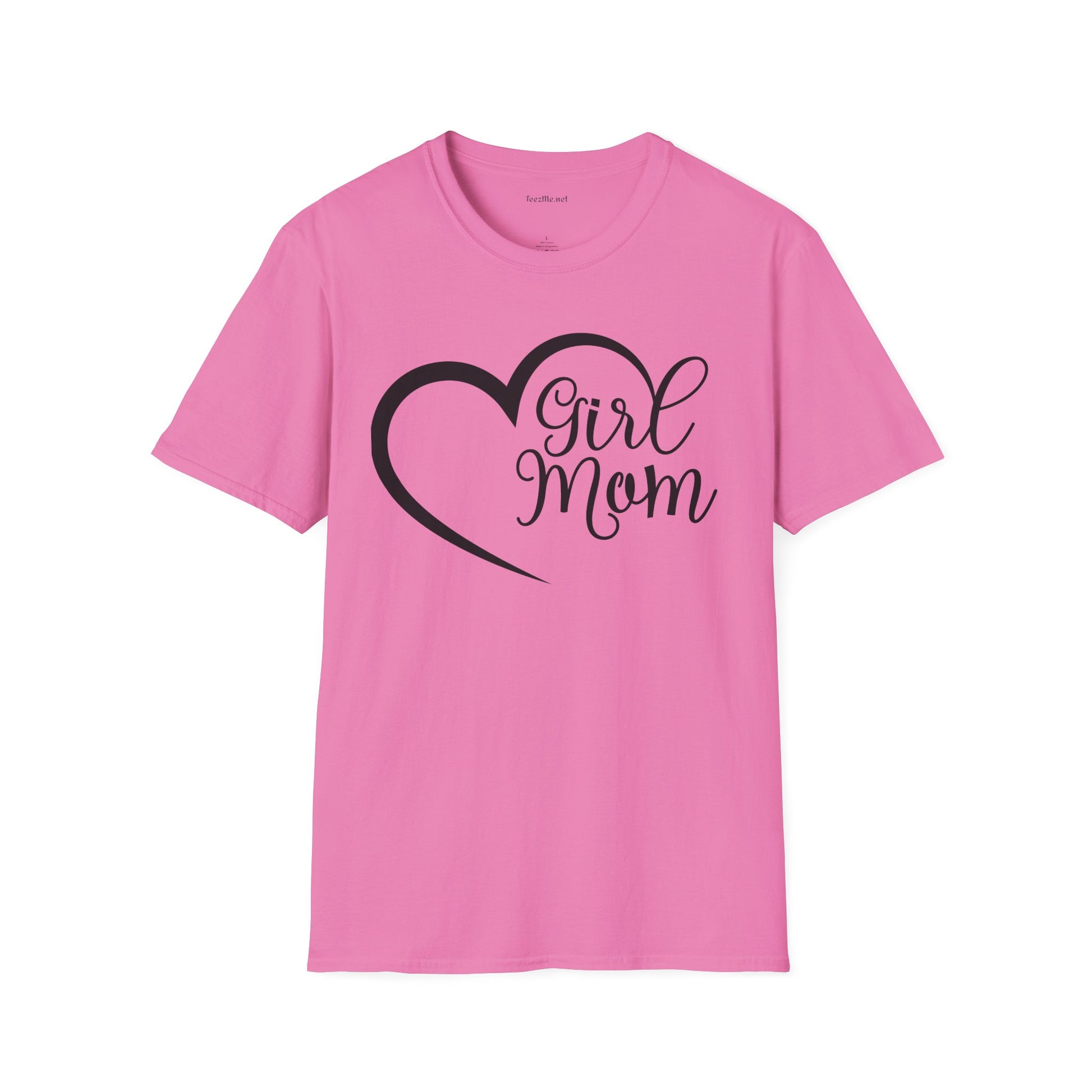 Girl Mom 01 Unisex SoftStyle T-Shirt 100% Cotton Graphic
