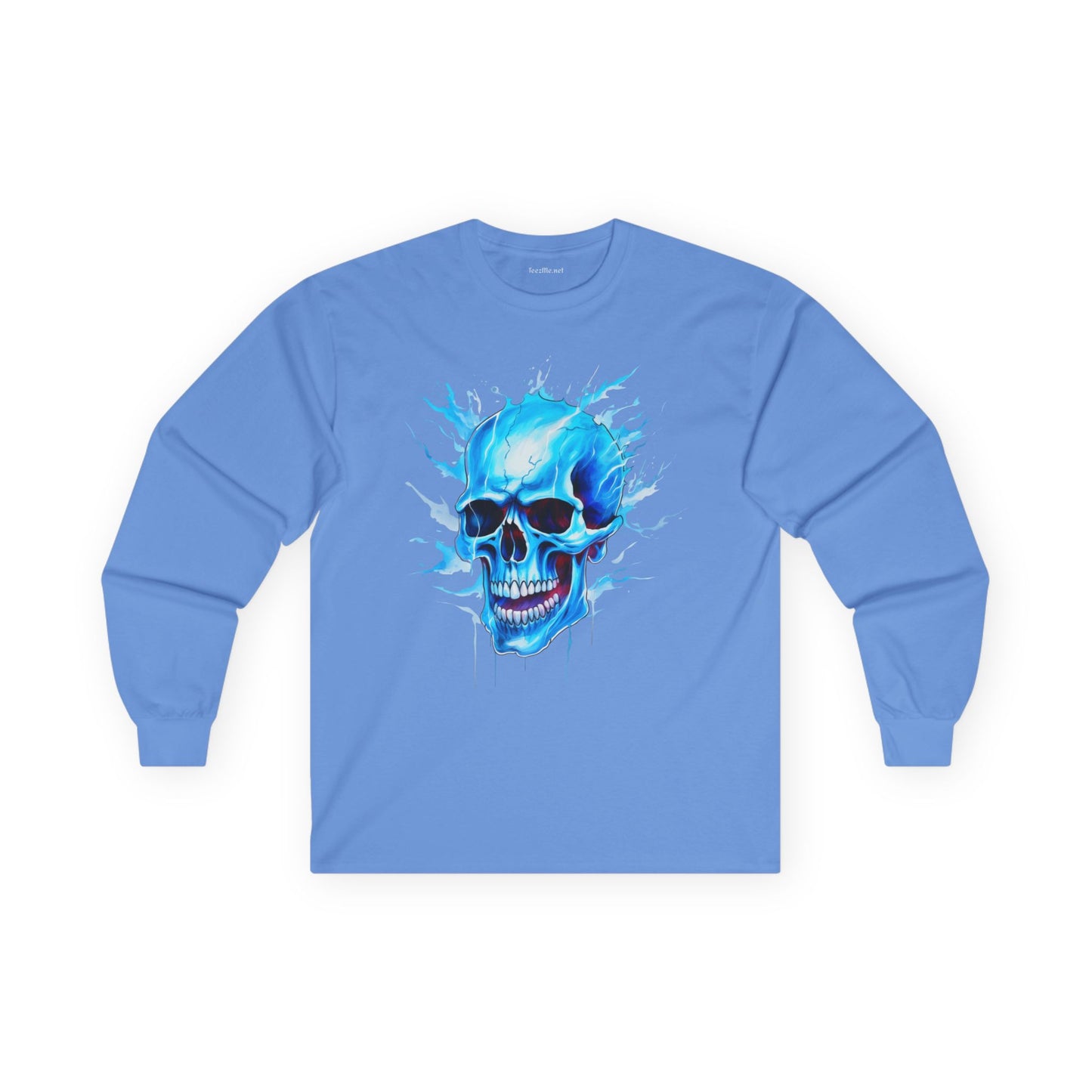 Blue Skull 01 Unisex Ultra Cotton Long Sleeve Tee