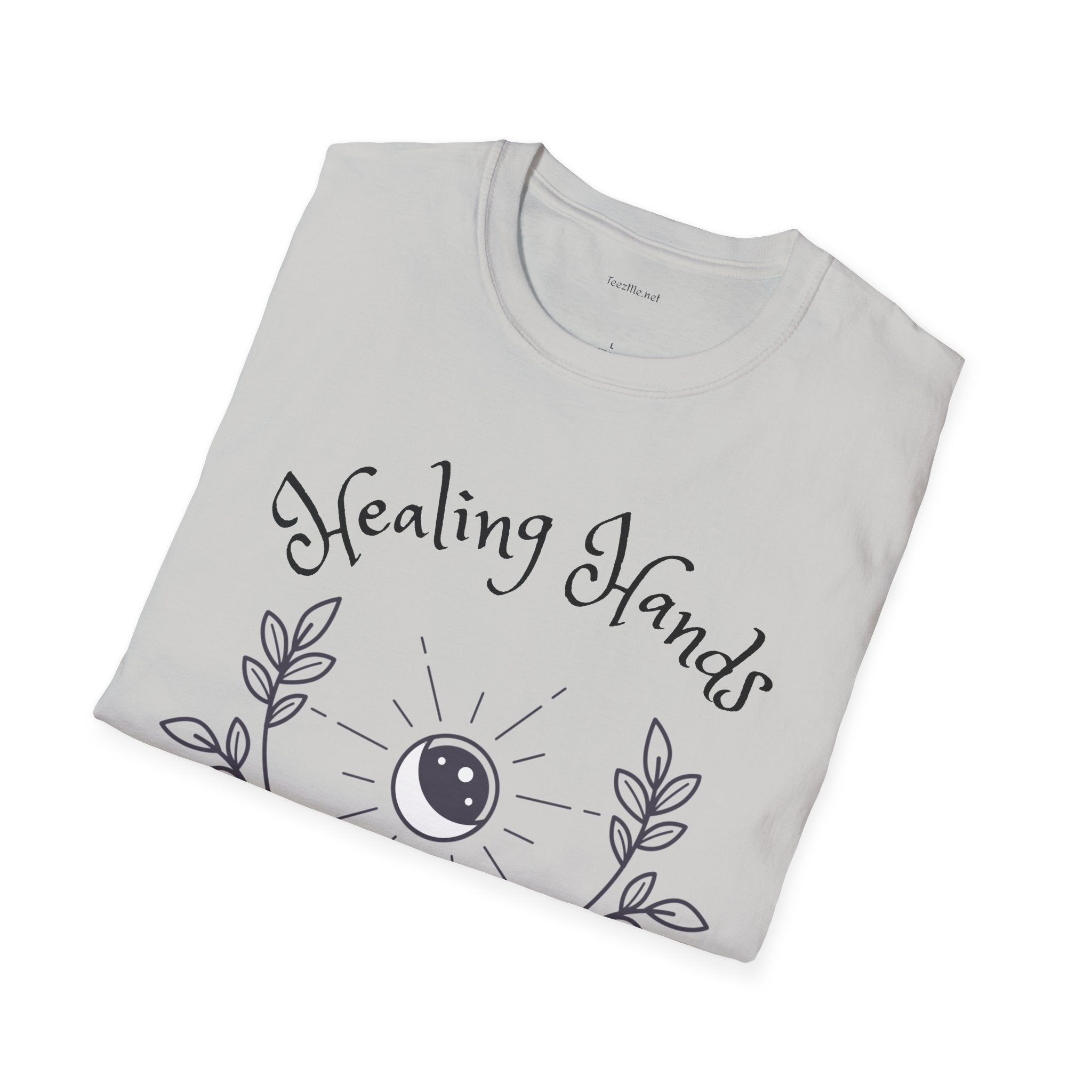 Healing Hands - Unisex Softstyle T-Shirt 100% Cotton Graphic #Reiki