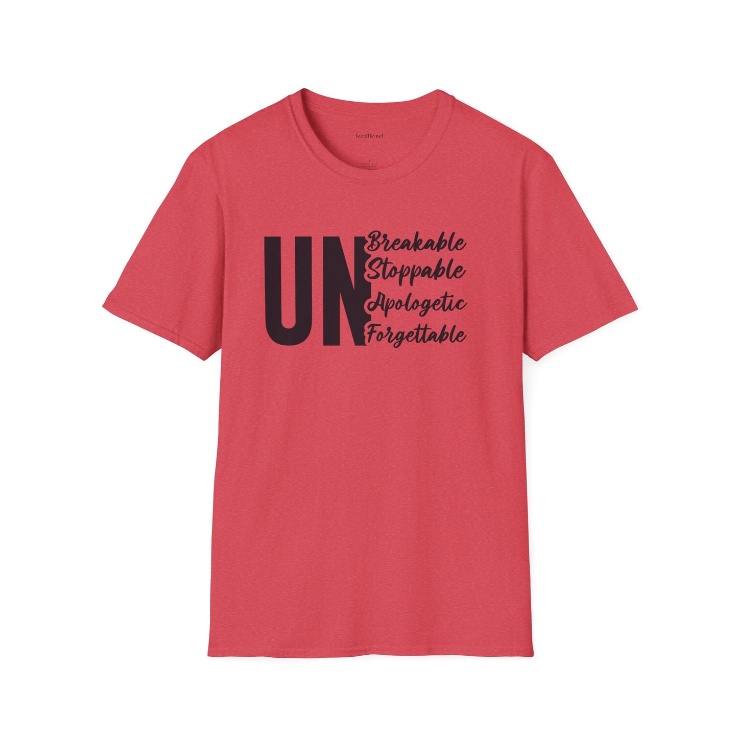 UnBreakable UnStoppable Unisex Soft Style T-Shirt 100% Cotton Graphic