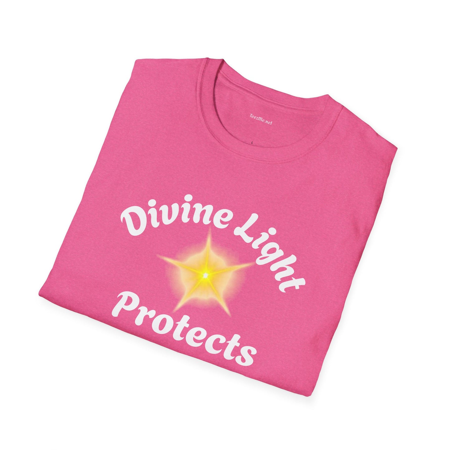 Divine Light Protects ME - Unisex Softstyle T-Shirt 100% Cotton Graphic
