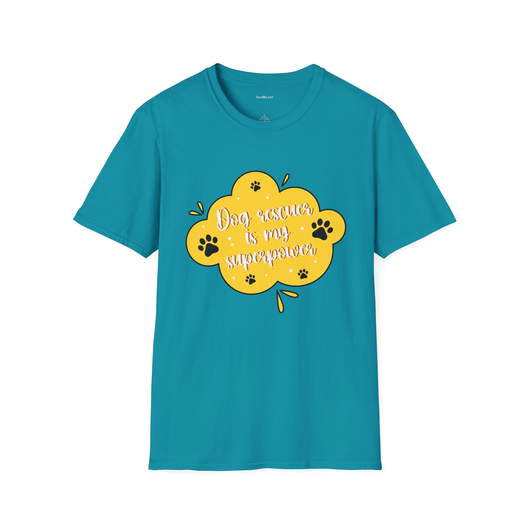 Dog Rescuer Is My Superpower T-Shirt — Rescue Dog Lover Tee