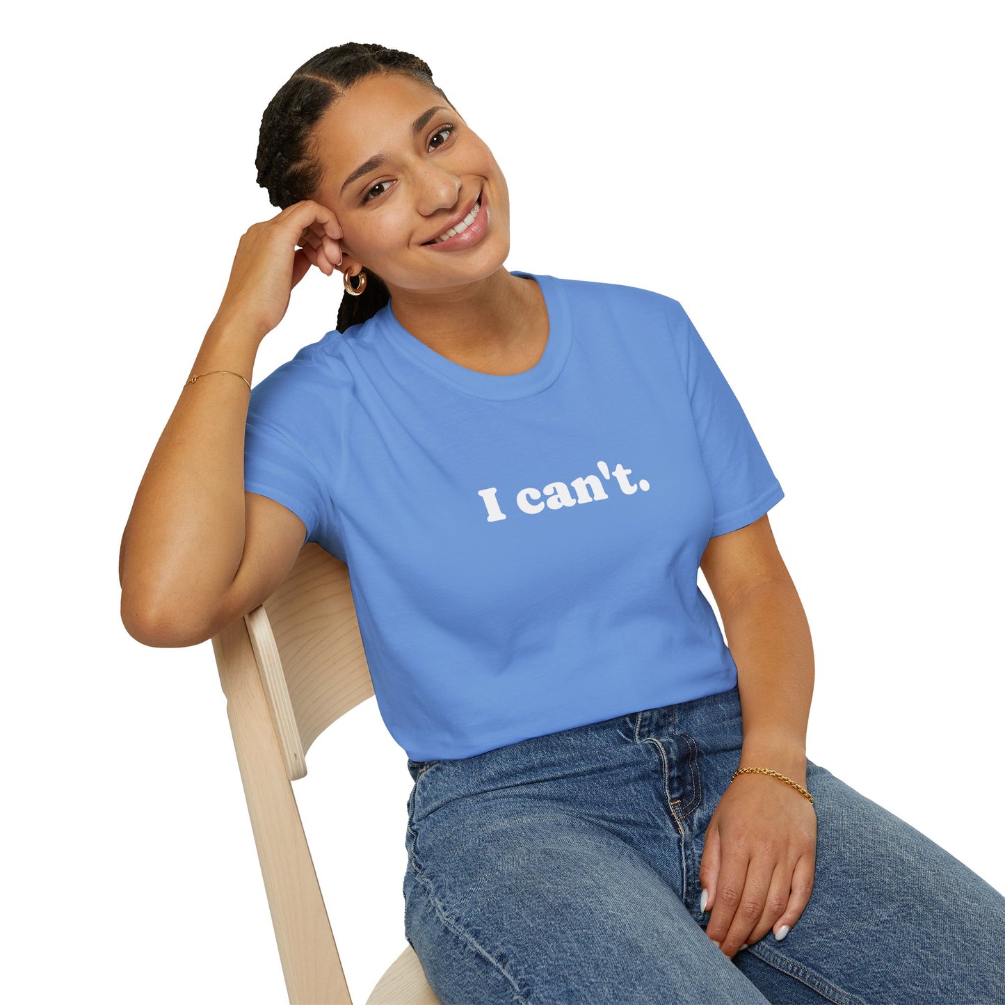 I can't - Unisex Softstyle T-Shirt 100% Cotton Graphic