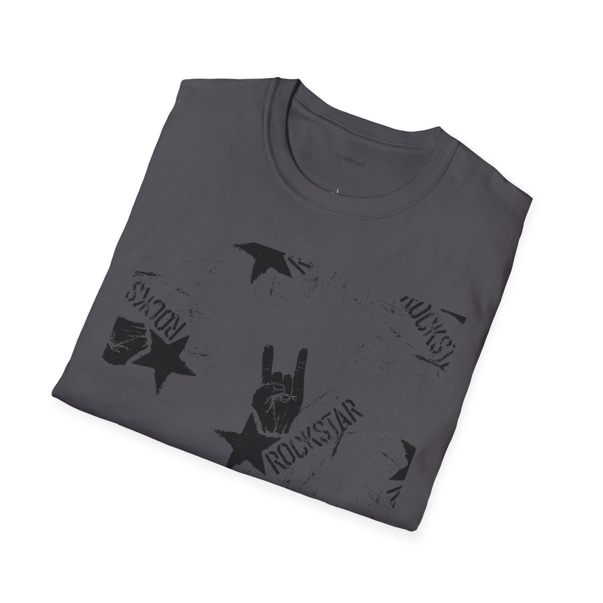 ROCK STAR illustation - Unisex Softstyle T-Shirt 100% Cotton Graphic