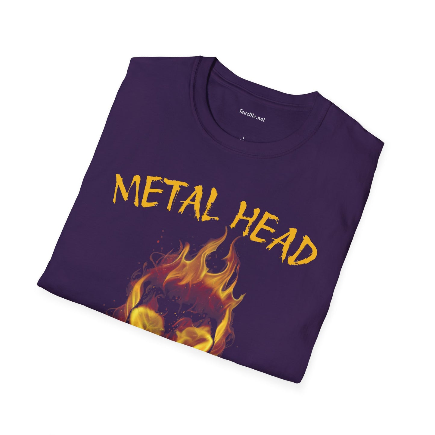 Metal Head - Unisex Softstyle T-Shirt 100% Cotton Graphic