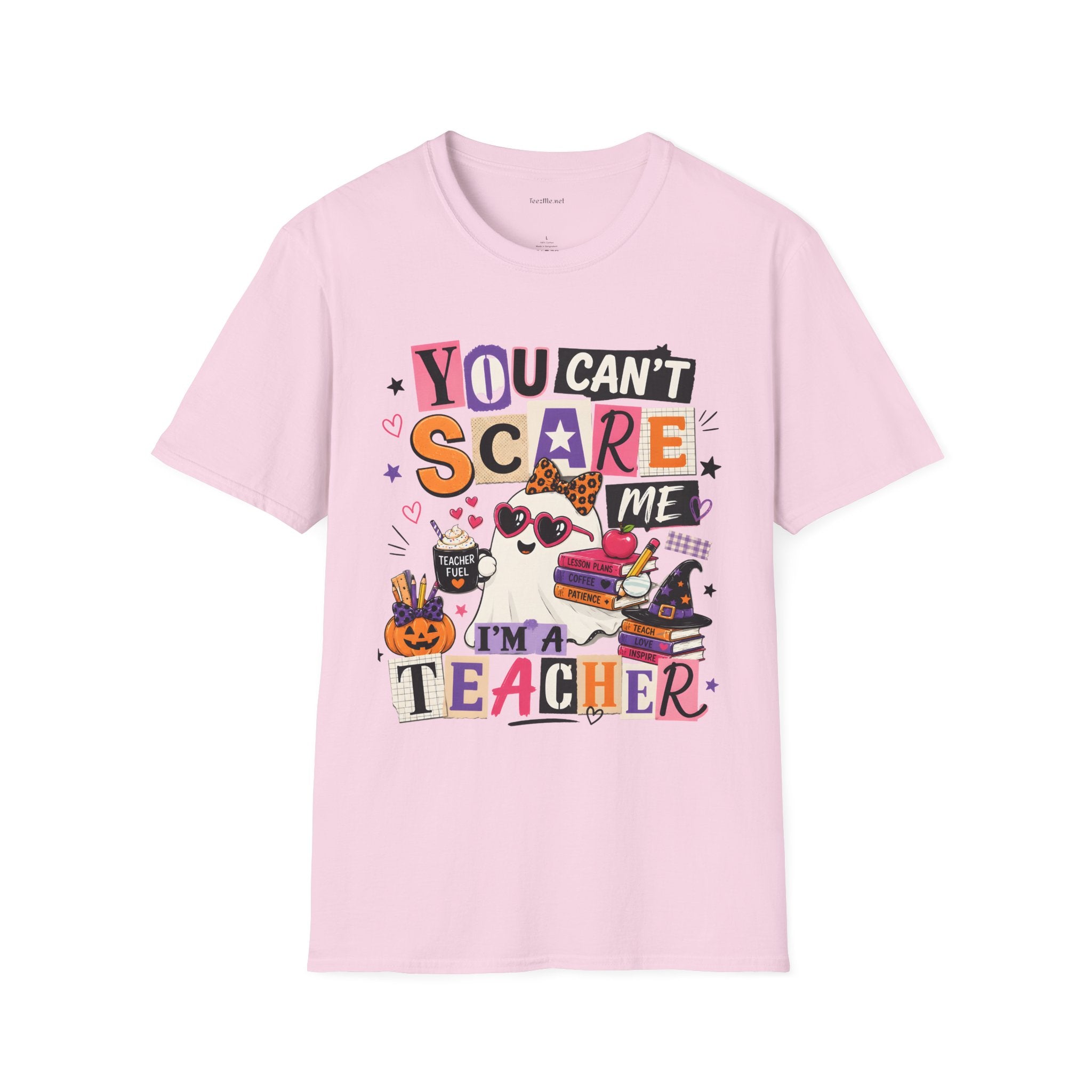 Teacher Halloween T-Shirt - "You Can't Scare Me, I'm a Teacher" Tee