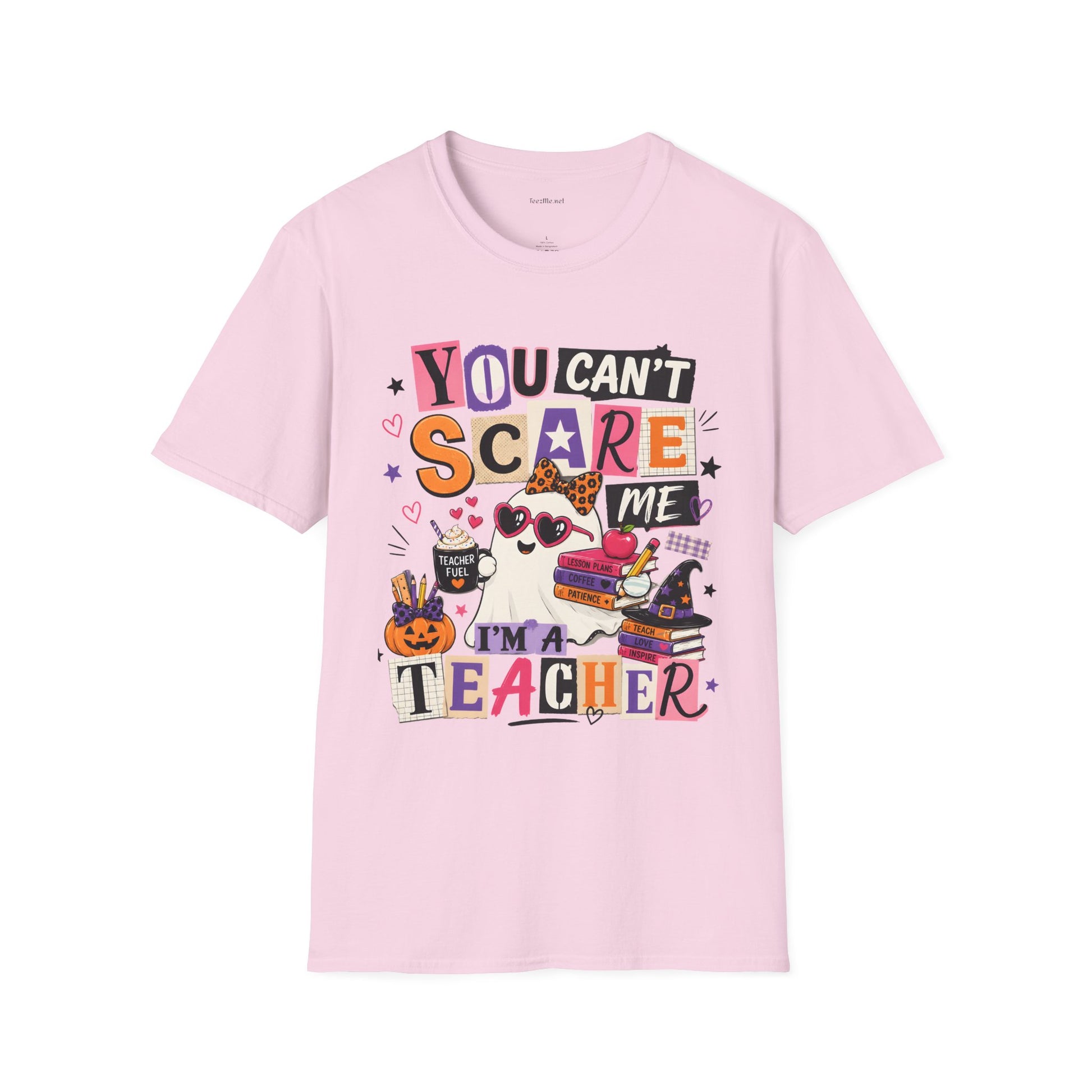 Teacher Halloween T-Shirt - "You Can't Scare Me, I'm a Teacher" Tee
