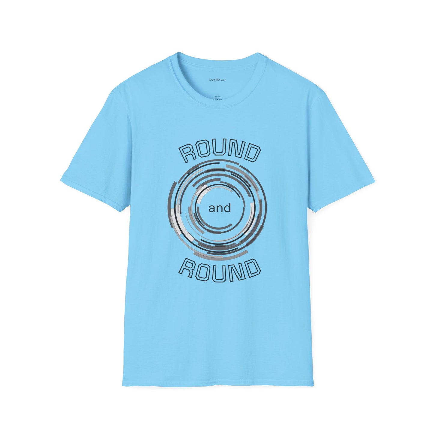 Round and Round - Unisex Softstyle T-Shirt 100% Cotton Graphic