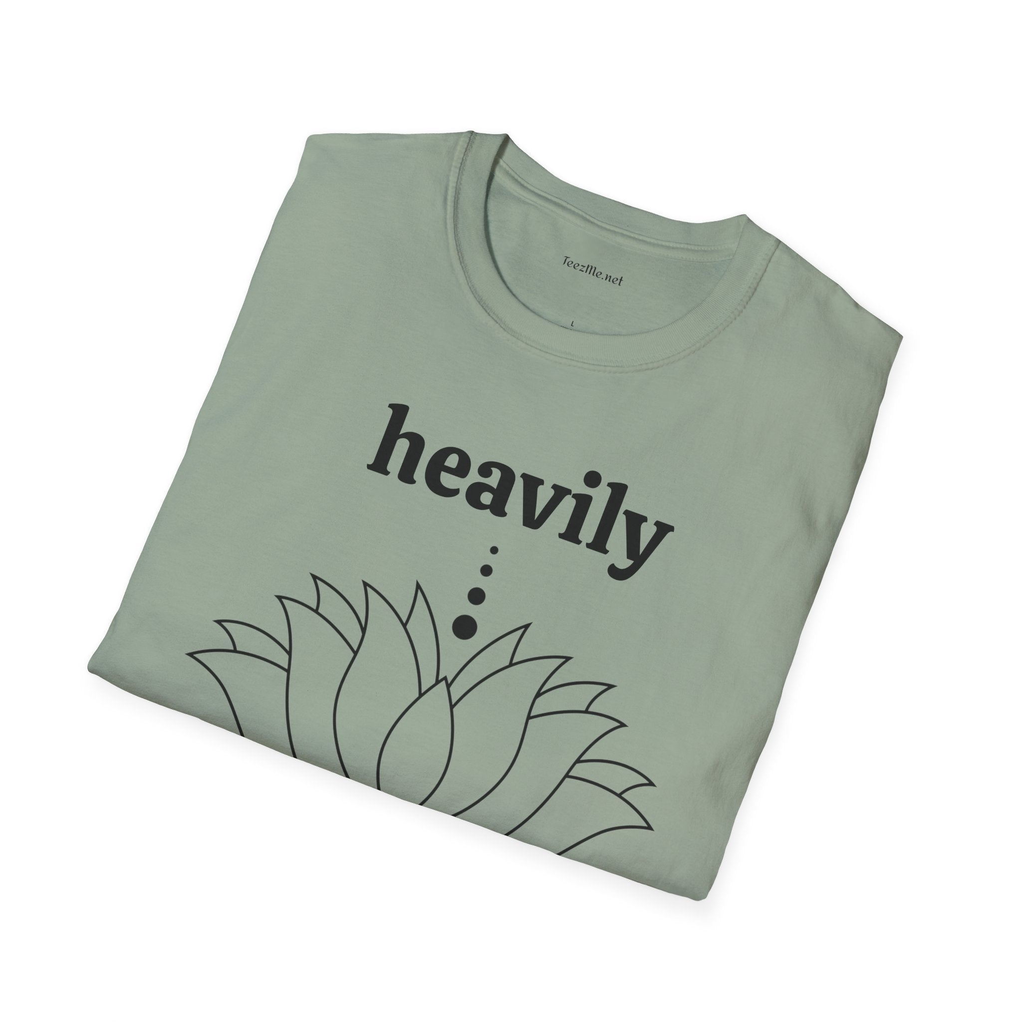 Heavily Meditated - Unisex Softstyle T-Shirt 100% Cotton Graphic