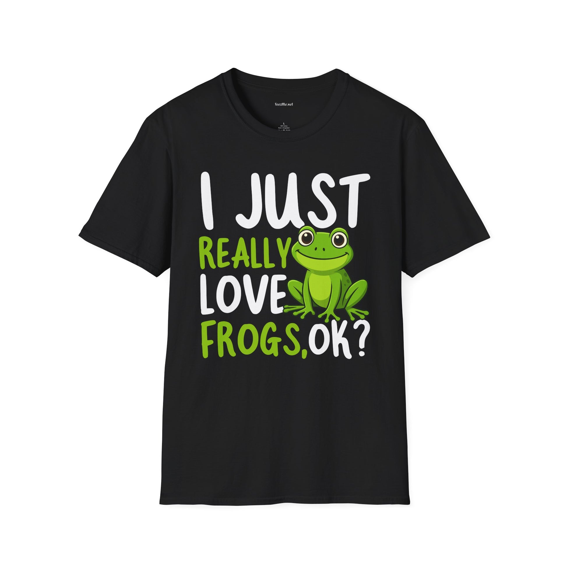 I Just Really Love Frogs Unisex Softstyle T-Shirt 100% Cotton Graphic