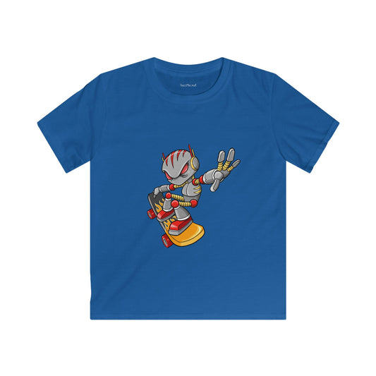 Robot Skateboarder - Softstyle Tee Children