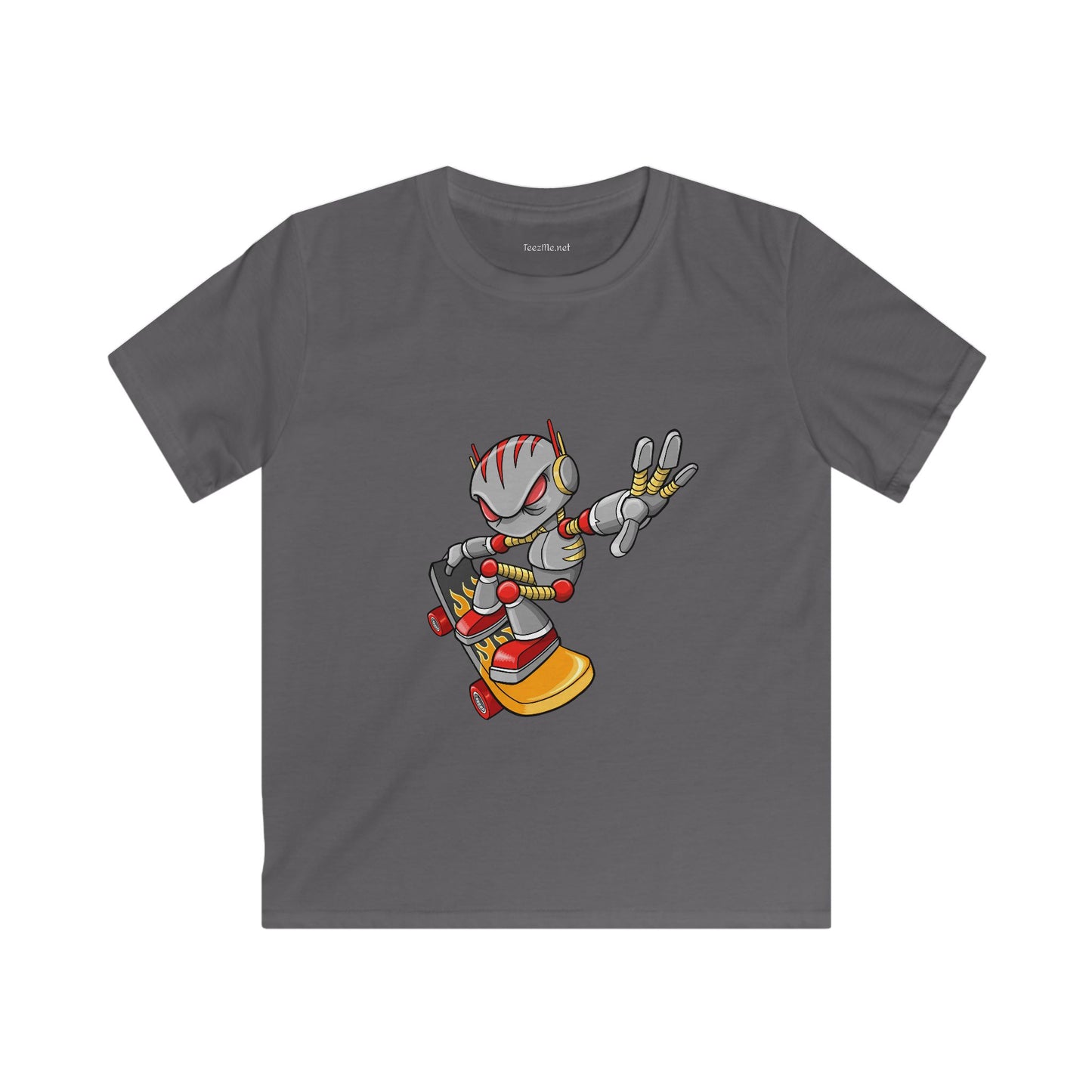 Robot Skateboarder - Softstyle Tee Children