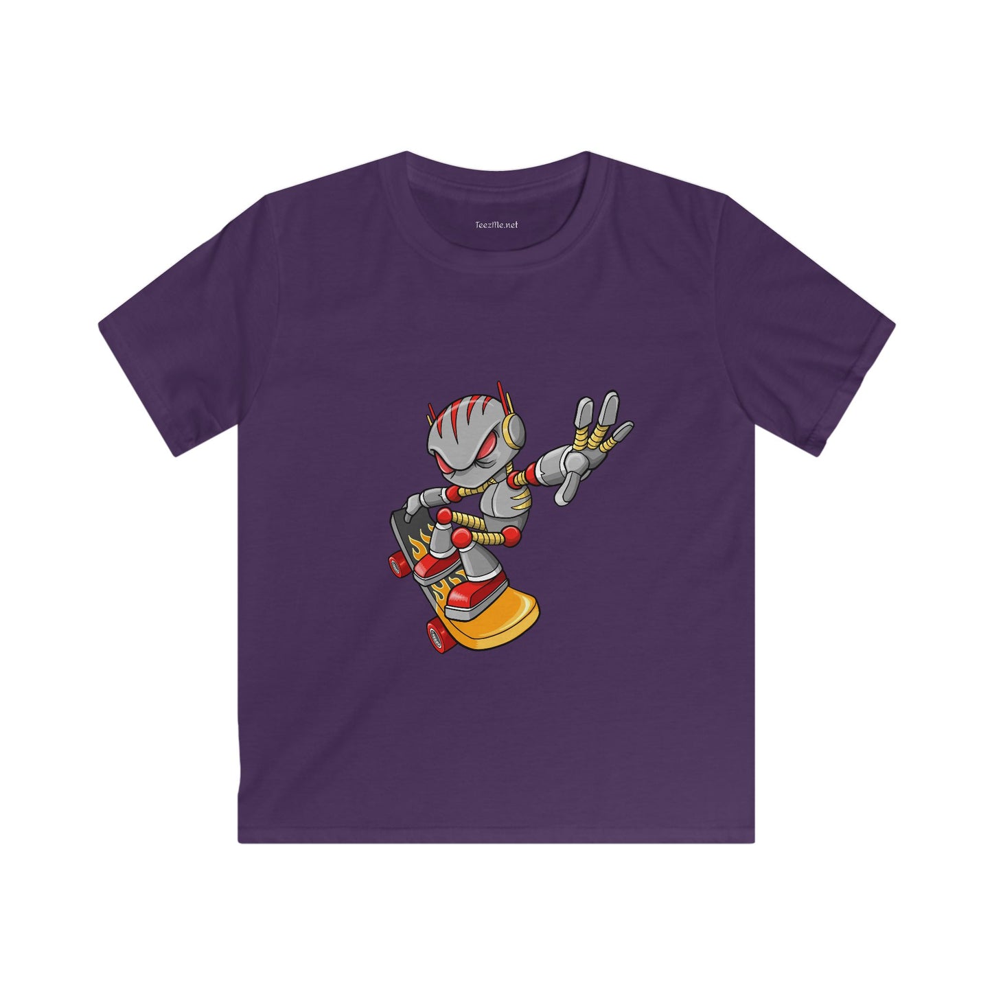 Robot Skateboarder - Softstyle Tee Children