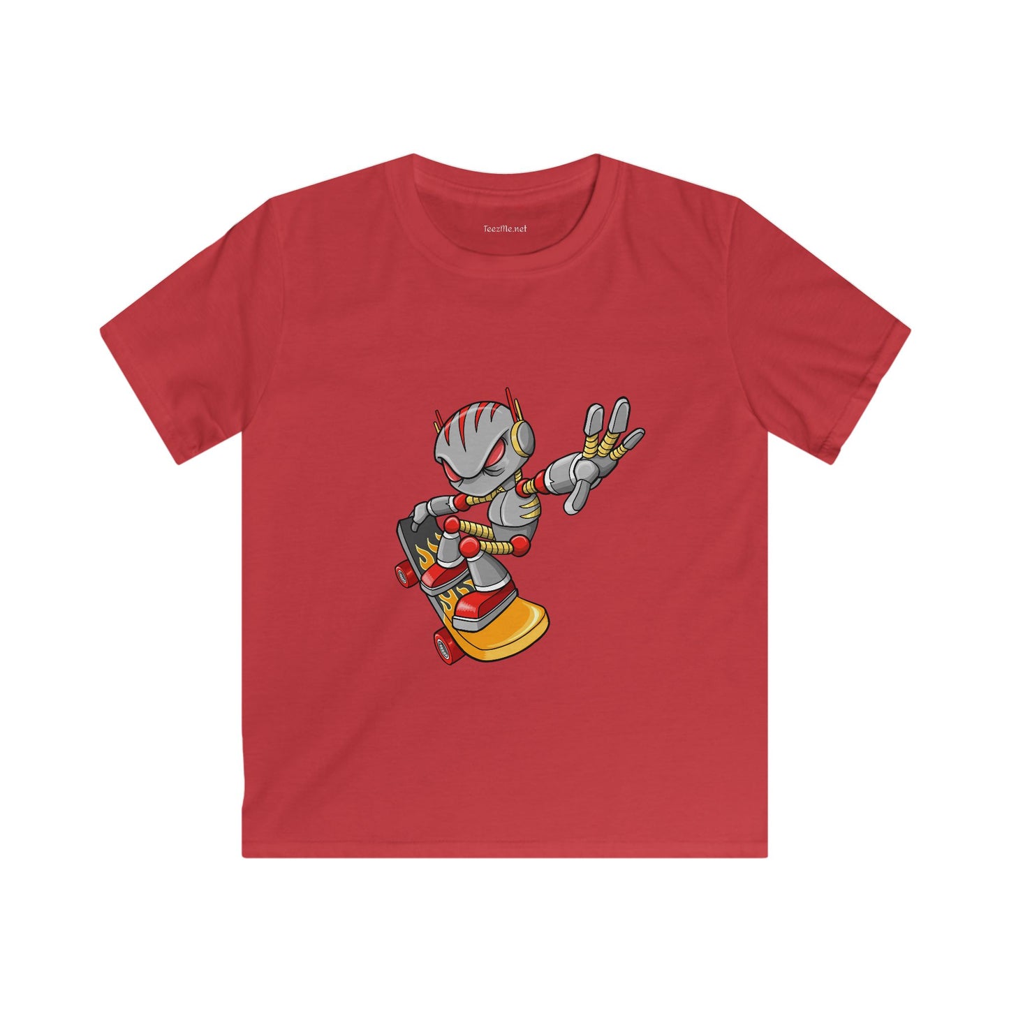 Robot Skateboarder - Softstyle Tee Children