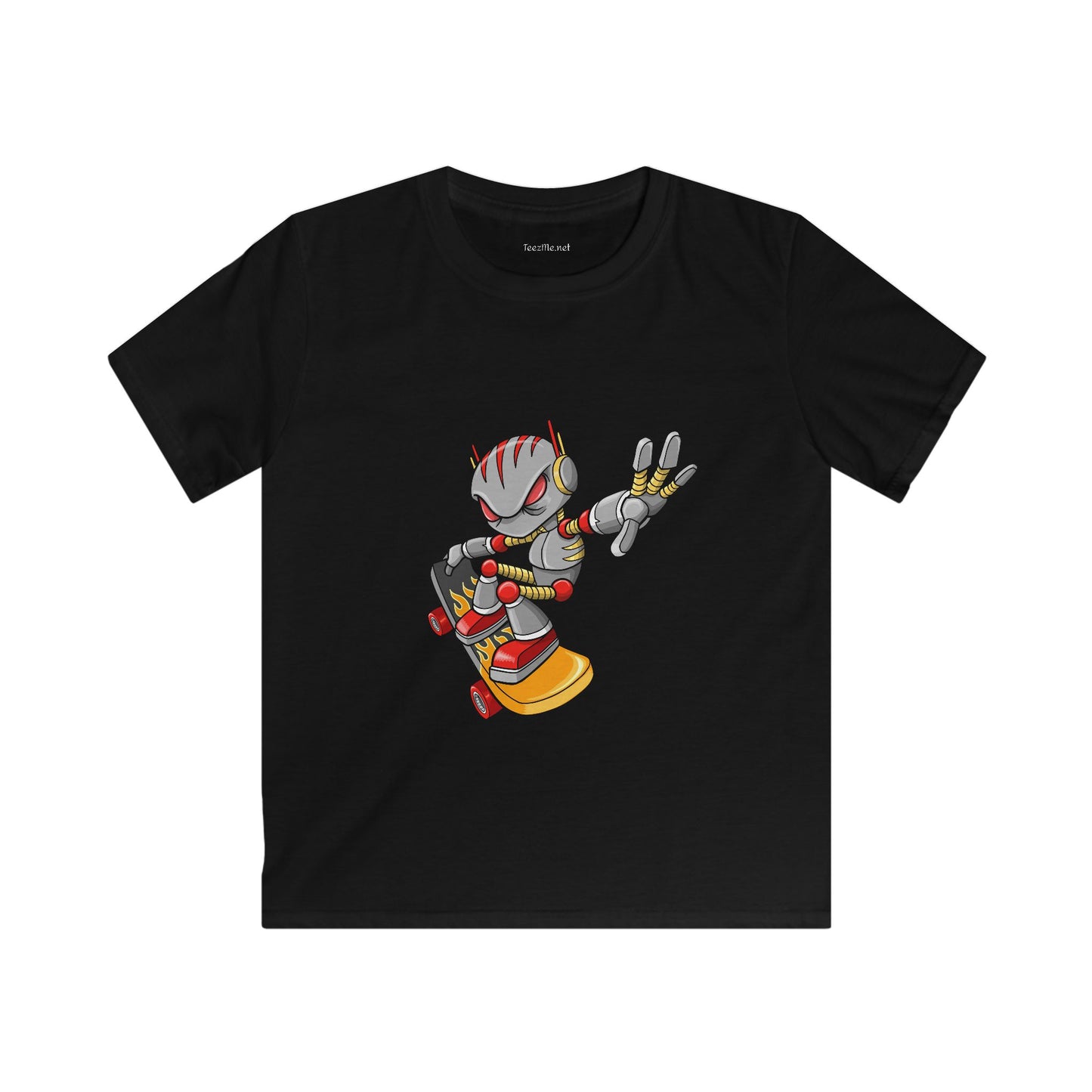 Robot Skateboarder - Softstyle Tee Children
