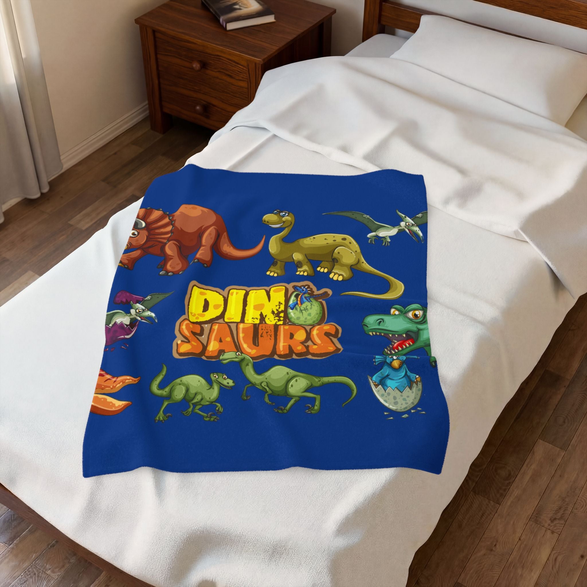 Dinosaurs Velveteen Plush Blanket