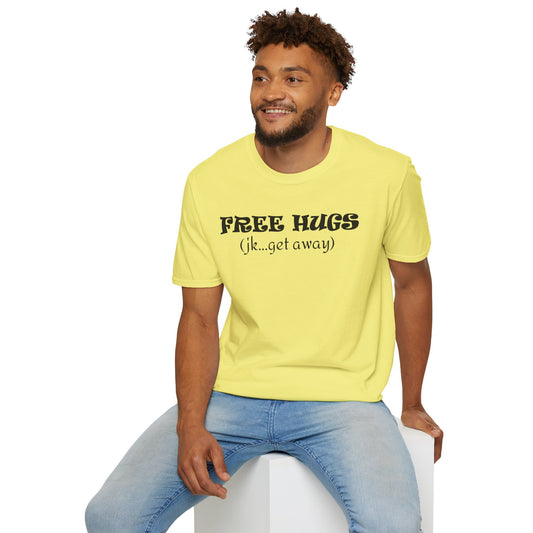 FREE HUGS - Unisex Softstyle T-Shirt 100% Cotton Graphic