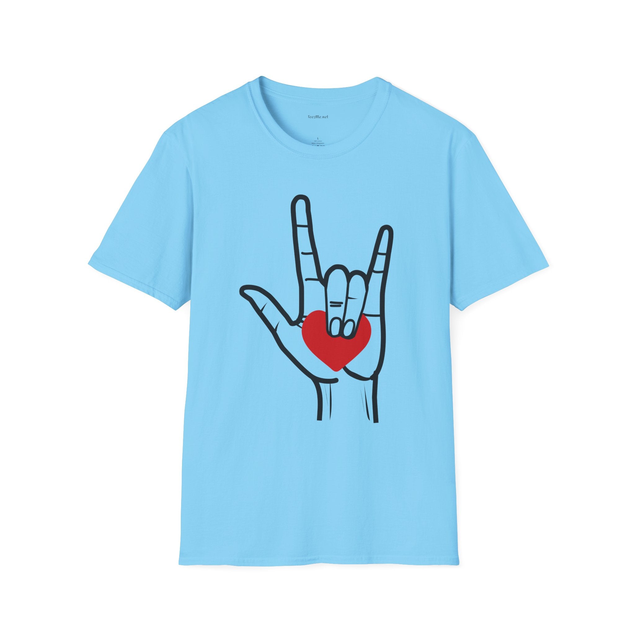 ASL Love  - Unisex Softstyle T-Shirt 100% Cotton Graphic