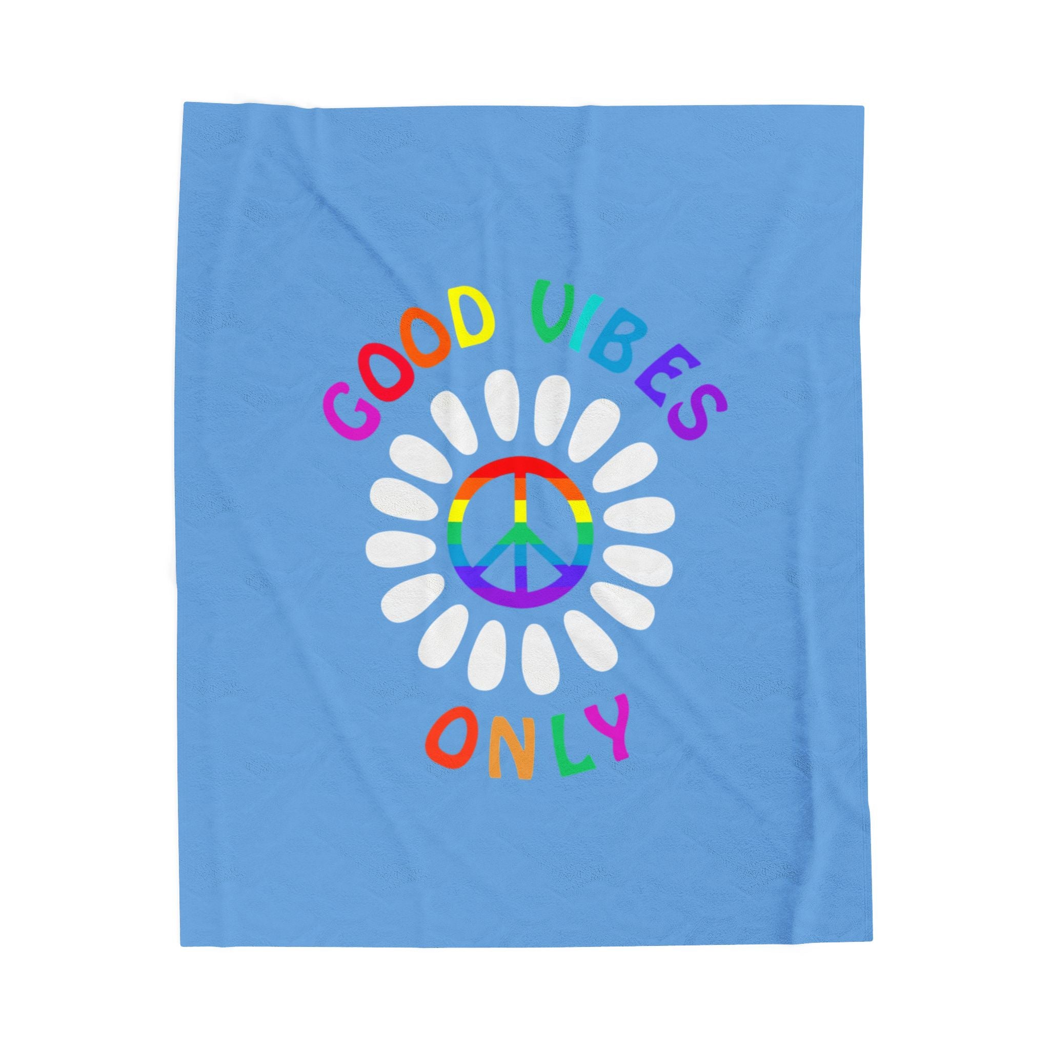 Good Vibes Velveteen Plush Blanket