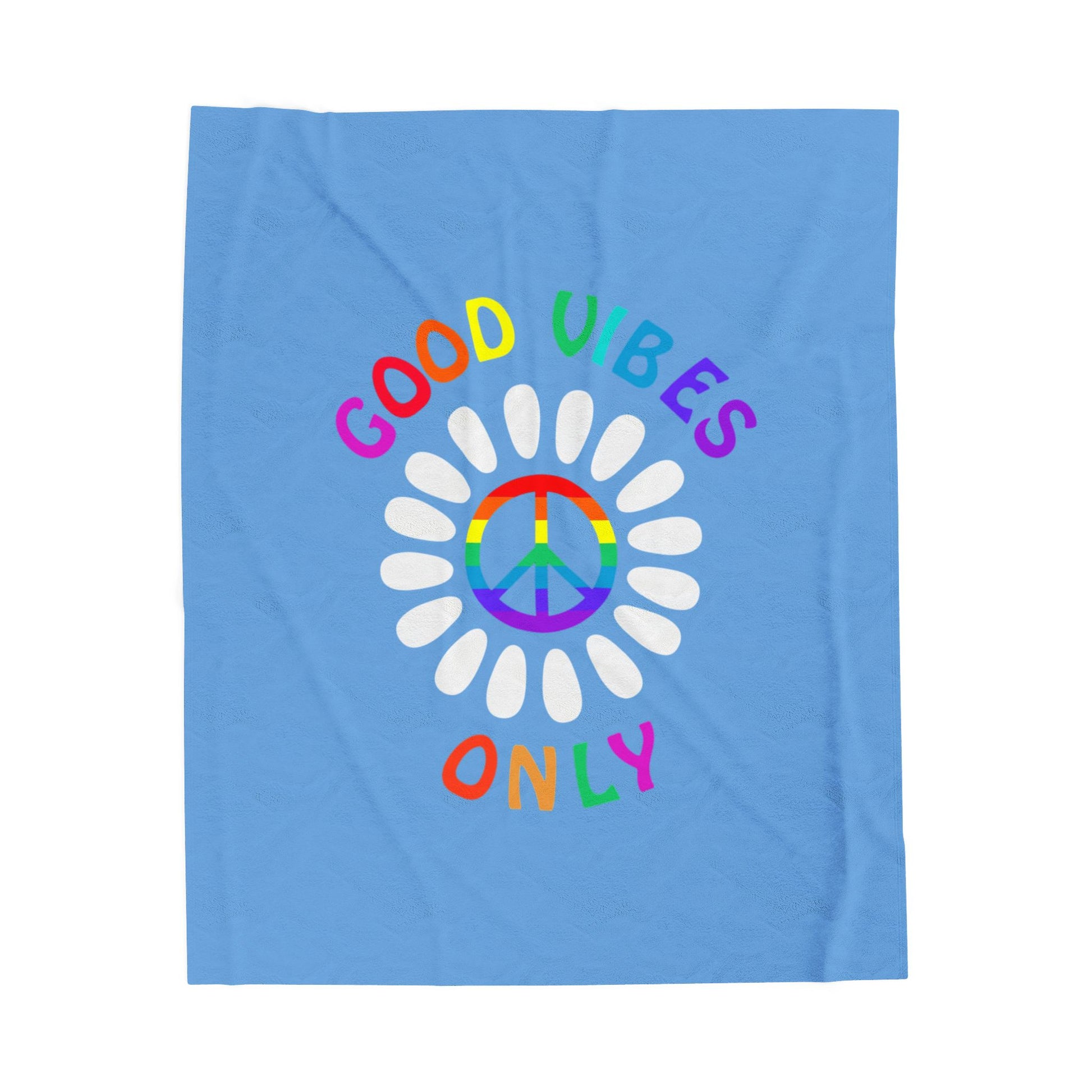 Good Vibes Velveteen Plush Blanket