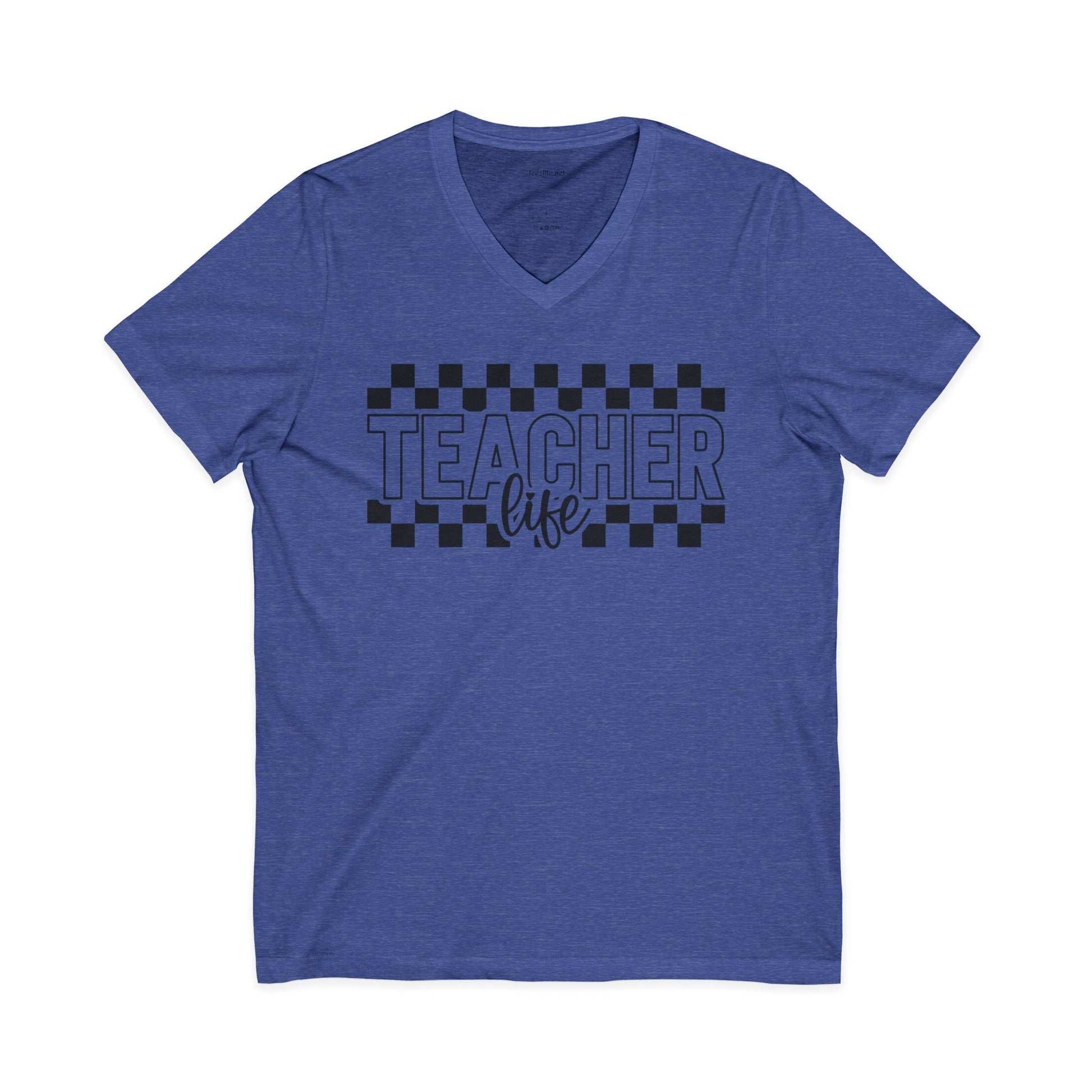 Teacher Life Unisex Jersey Short Sleeve V-Neck Tee