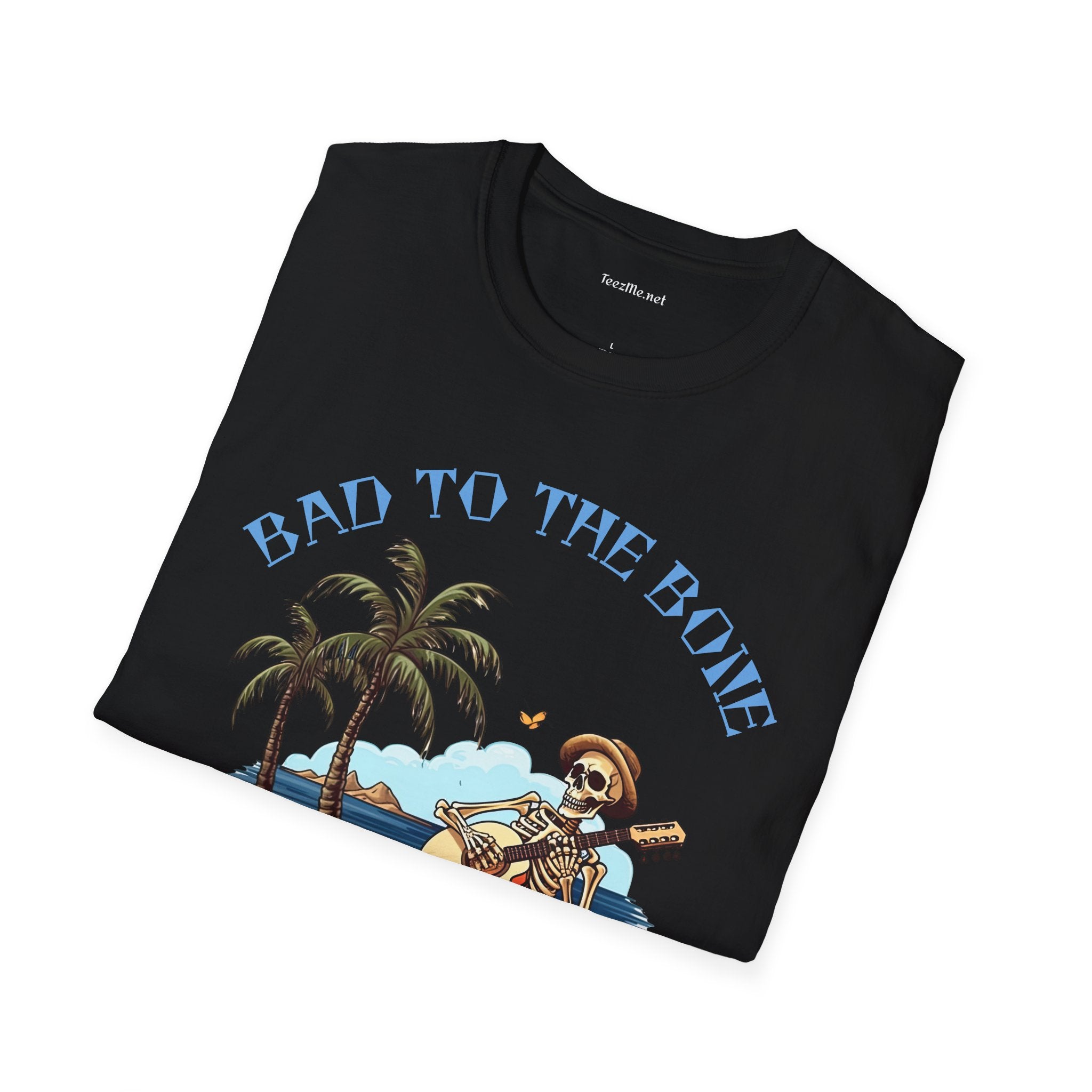 Bad to the Bone Unisex Softstyle T-Shirt 100% Cotton Graphic