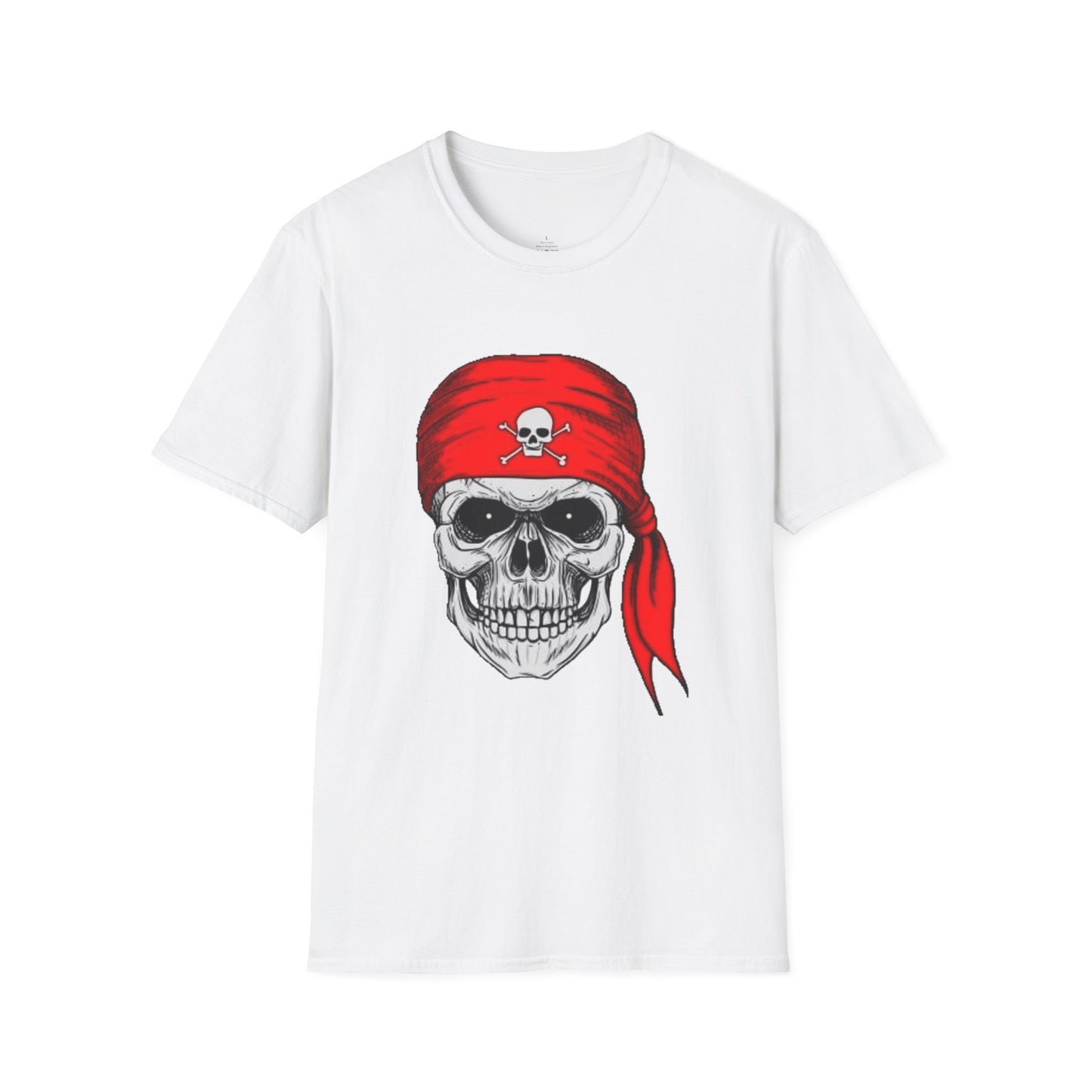 Pirate- Unisex Softstyle T-Shirt 100% Cotton Graphic