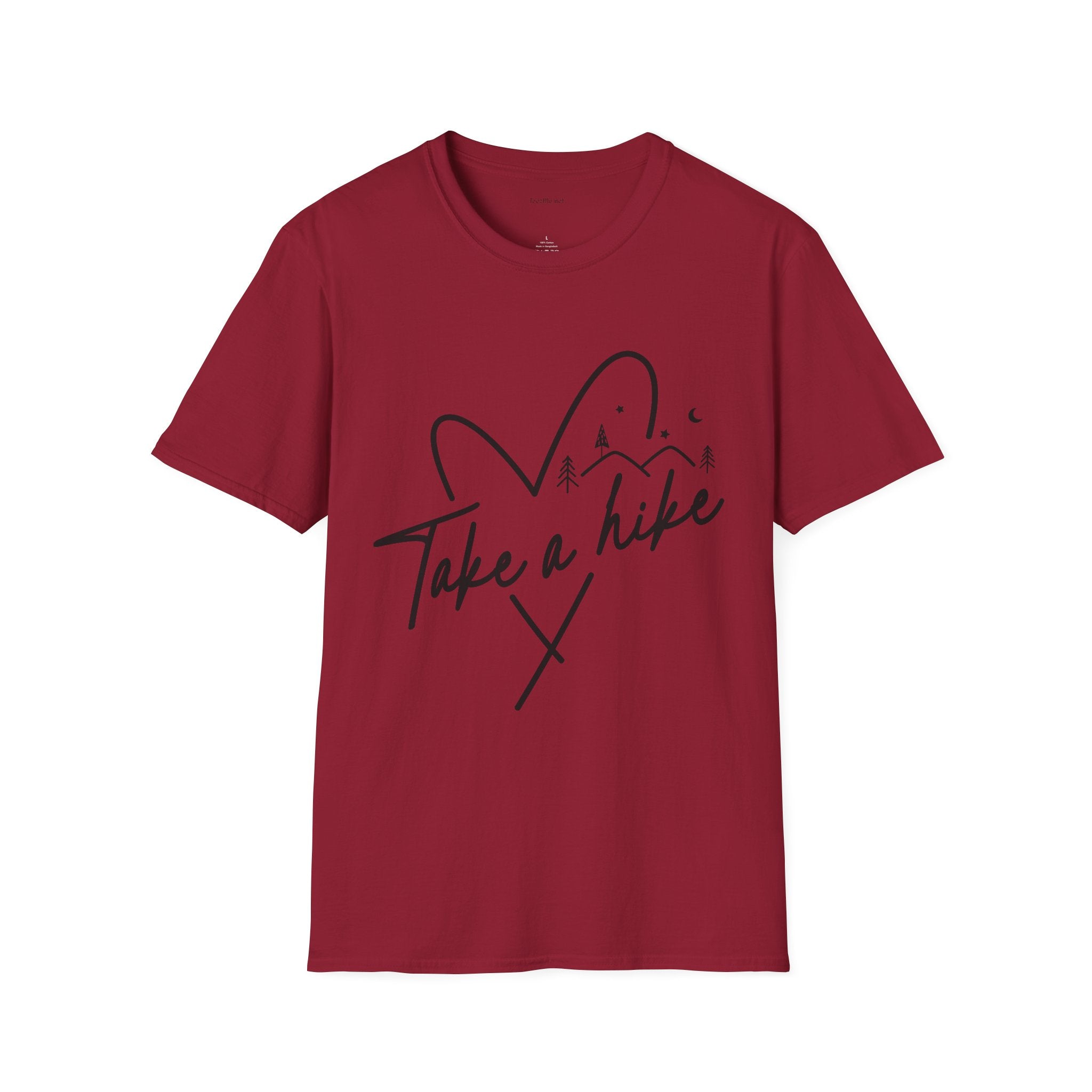 Take a Hike (black) - Unisex Softstyle T-Shirt 100% Cotton Graphic