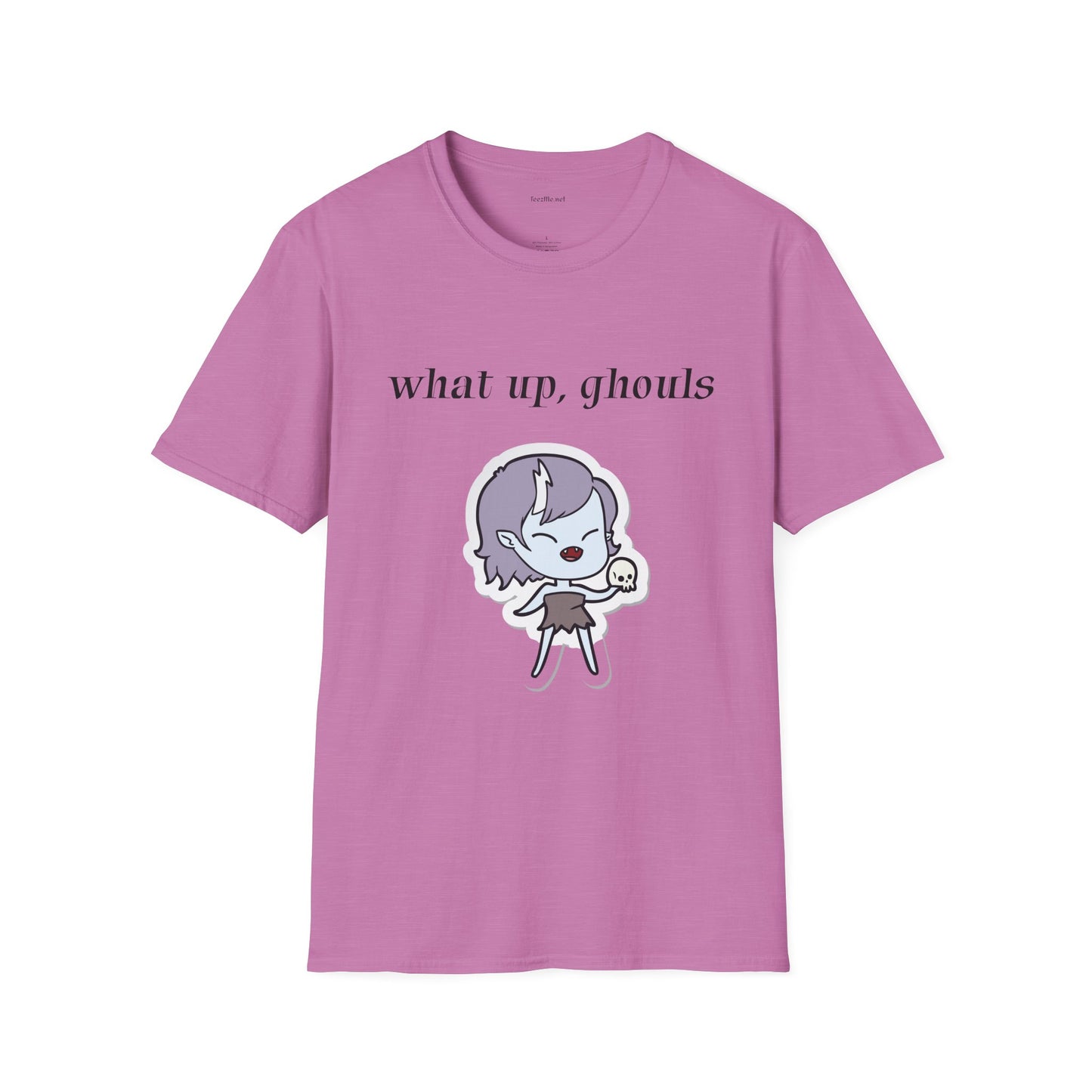 What up, ghouls - Unisex Softstyle T-Shirt 100% Cotton Graphic
