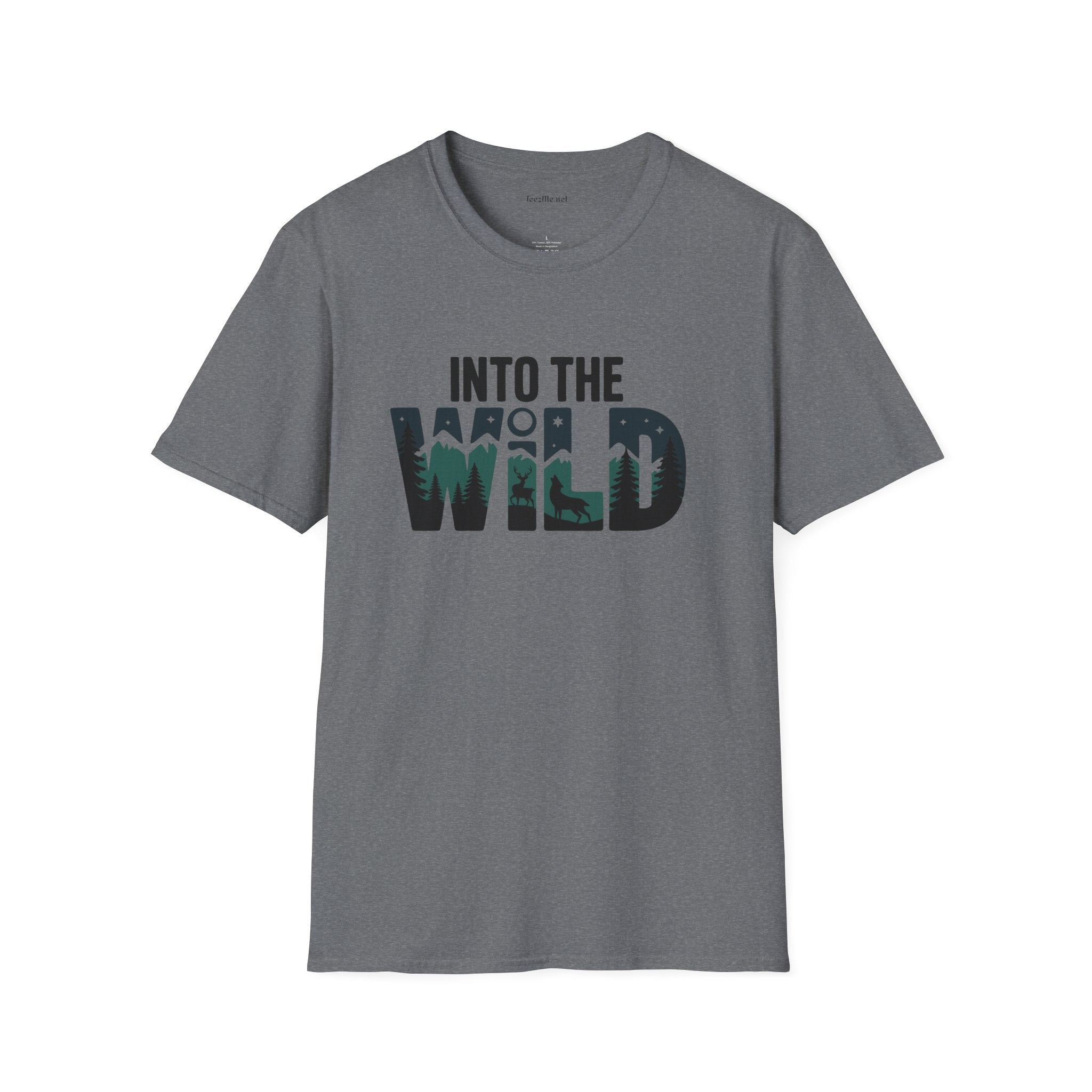 Into the WILD Unisex Softstyle T-Shirt 100% Cotton Graphic