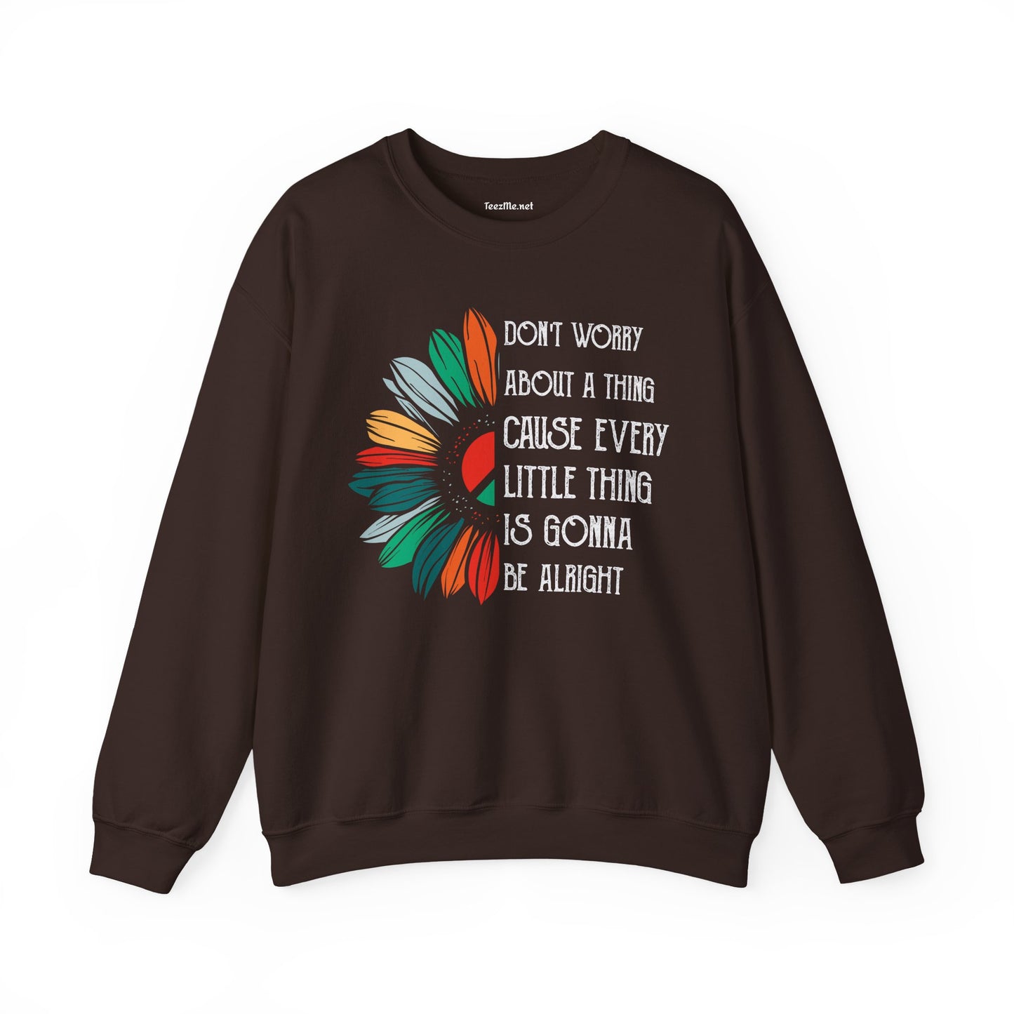 Don't Worry About a Thing Unisex Heavy Blend™ Crewneck Sweatshirt Inspirational