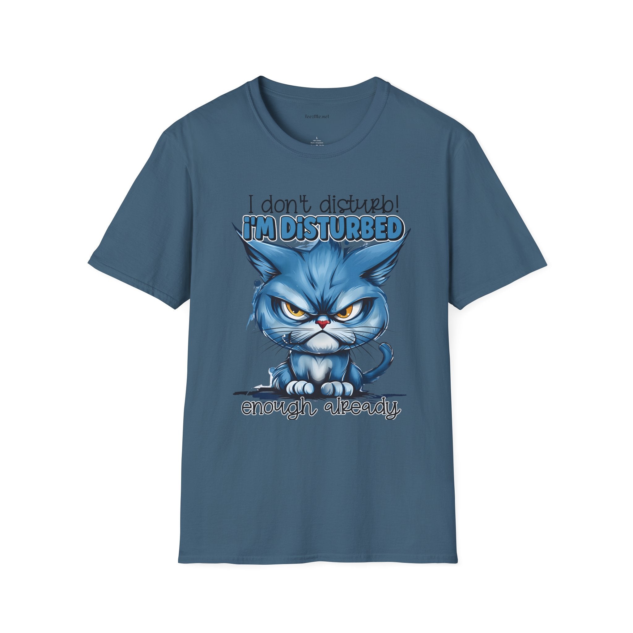 I don't Disturb Unisex Softstyle T-Shirt 100% Cotton Graphic