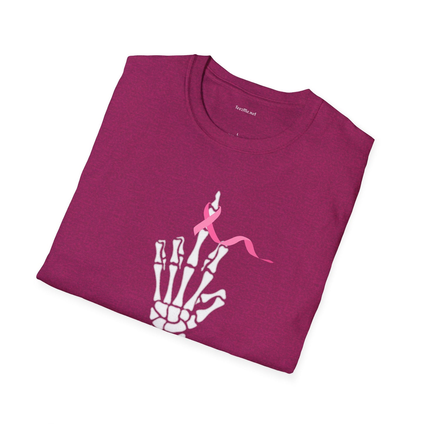 Give Cancer the bird - Unisex Softstyle T-Shirt 100% Cotton Graphic