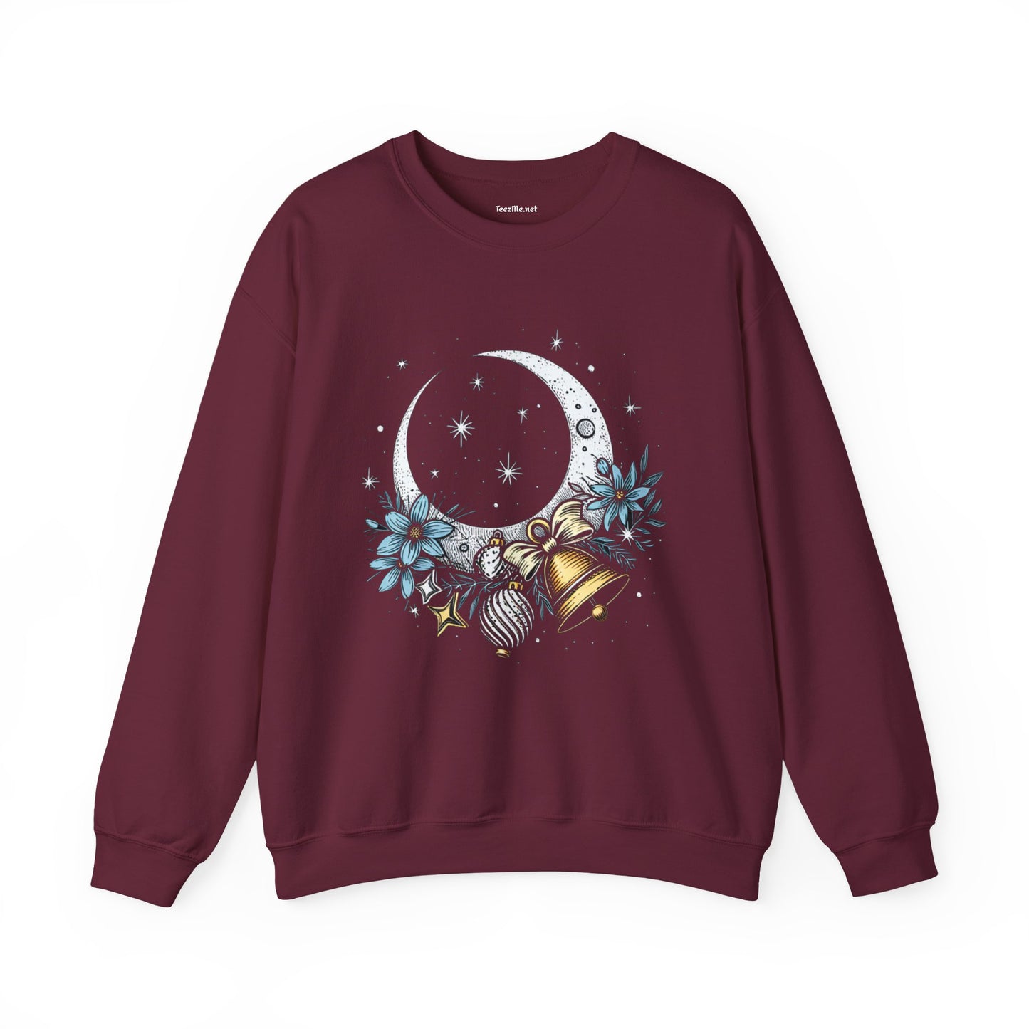 Moon with Ornaments 04 Unisex Heavy Blend™ Crewneck Sweatshirt