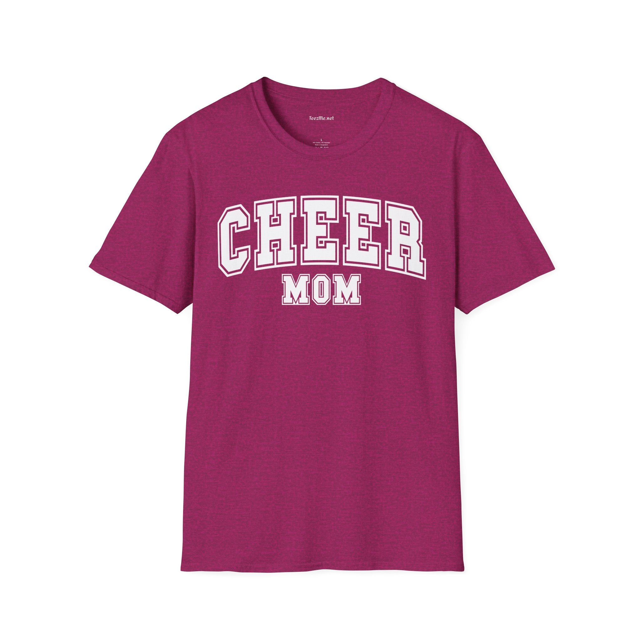 Cheer Mom Unisex Soft Style T-Shirt 100% Cotton Graphic