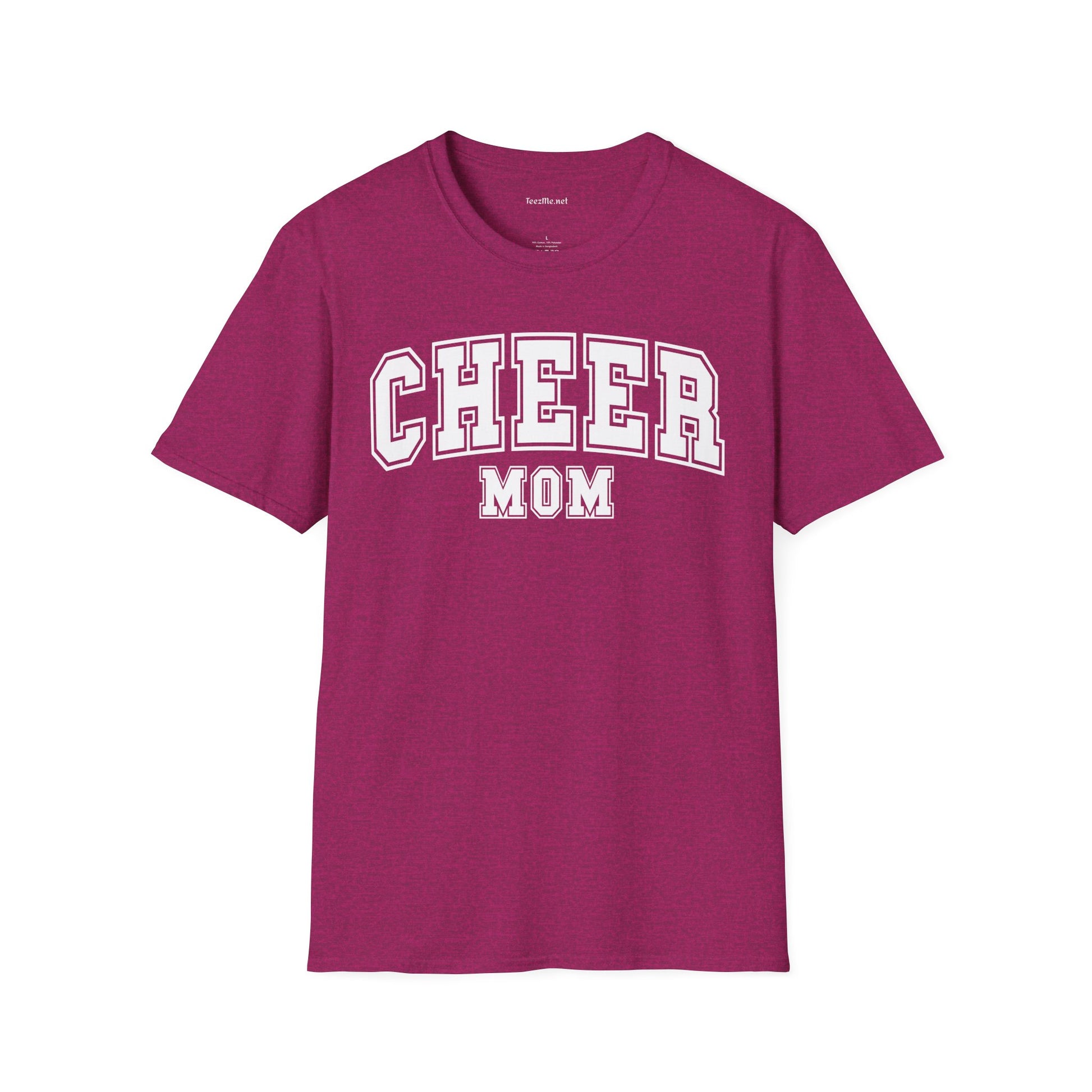 Cheer Mom Unisex Soft Style T-Shirt 100% Cotton Graphic