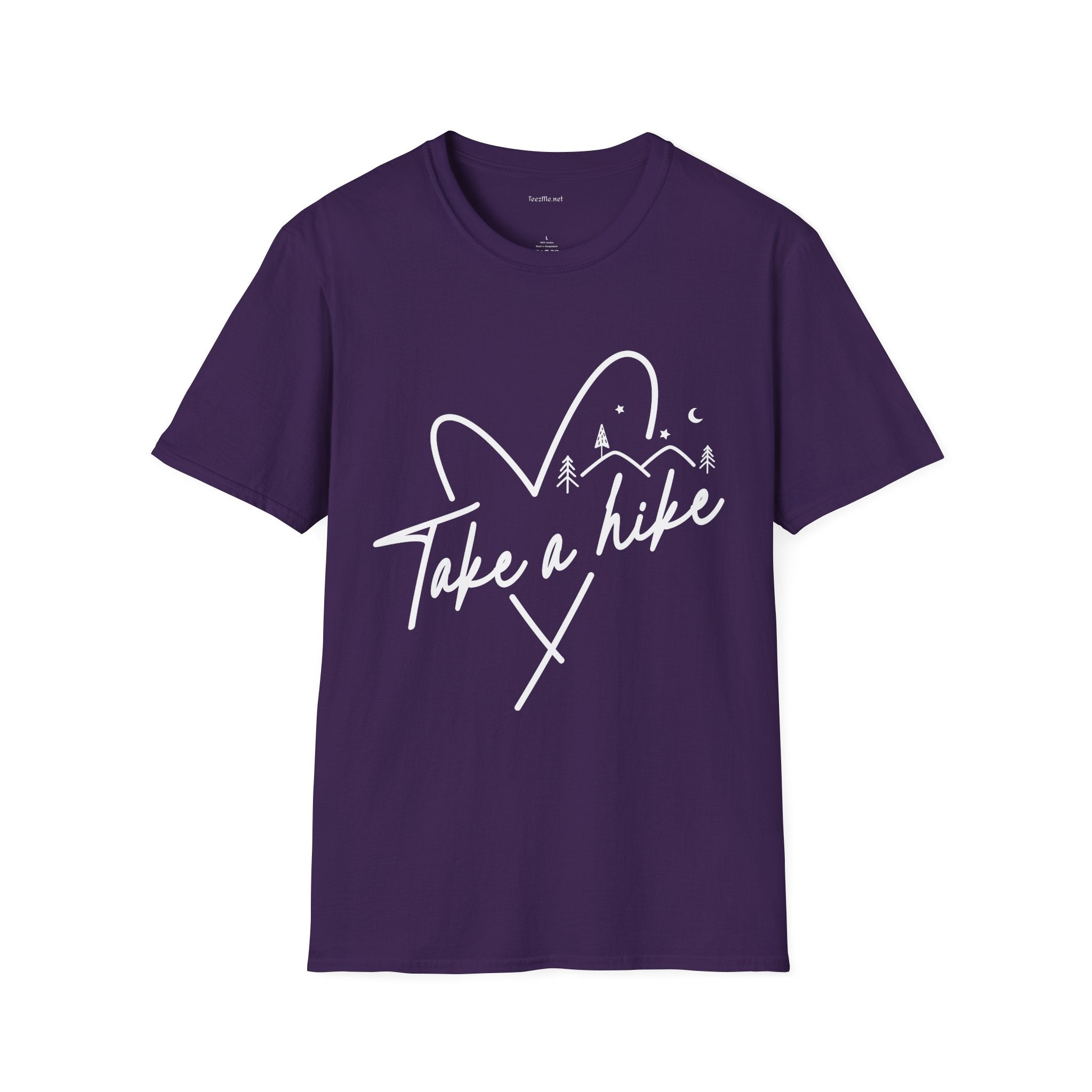Take a Hike (white) - Unisex Softstyle T-Shirt 100% Cotton Graphic