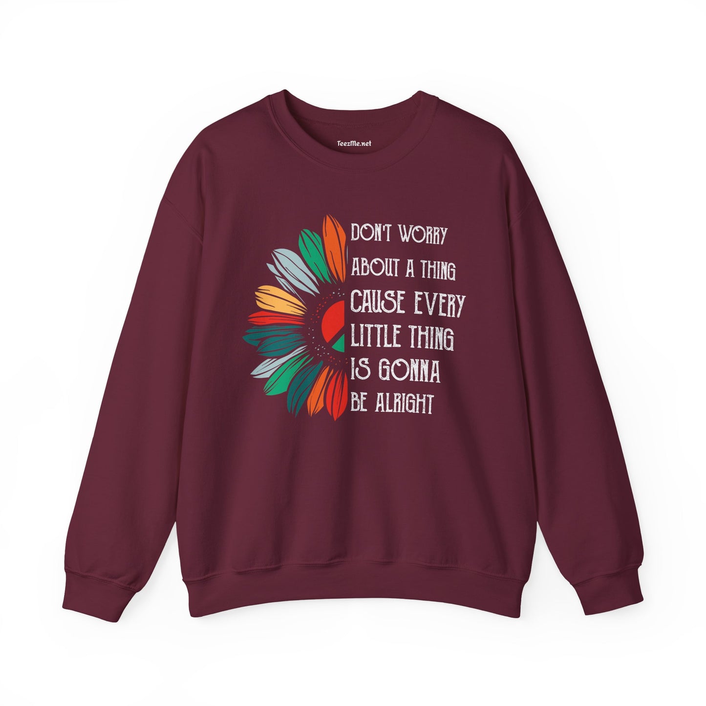 Don't Worry About a Thing Unisex Heavy Blend™ Crewneck Sweatshirt Inspirational