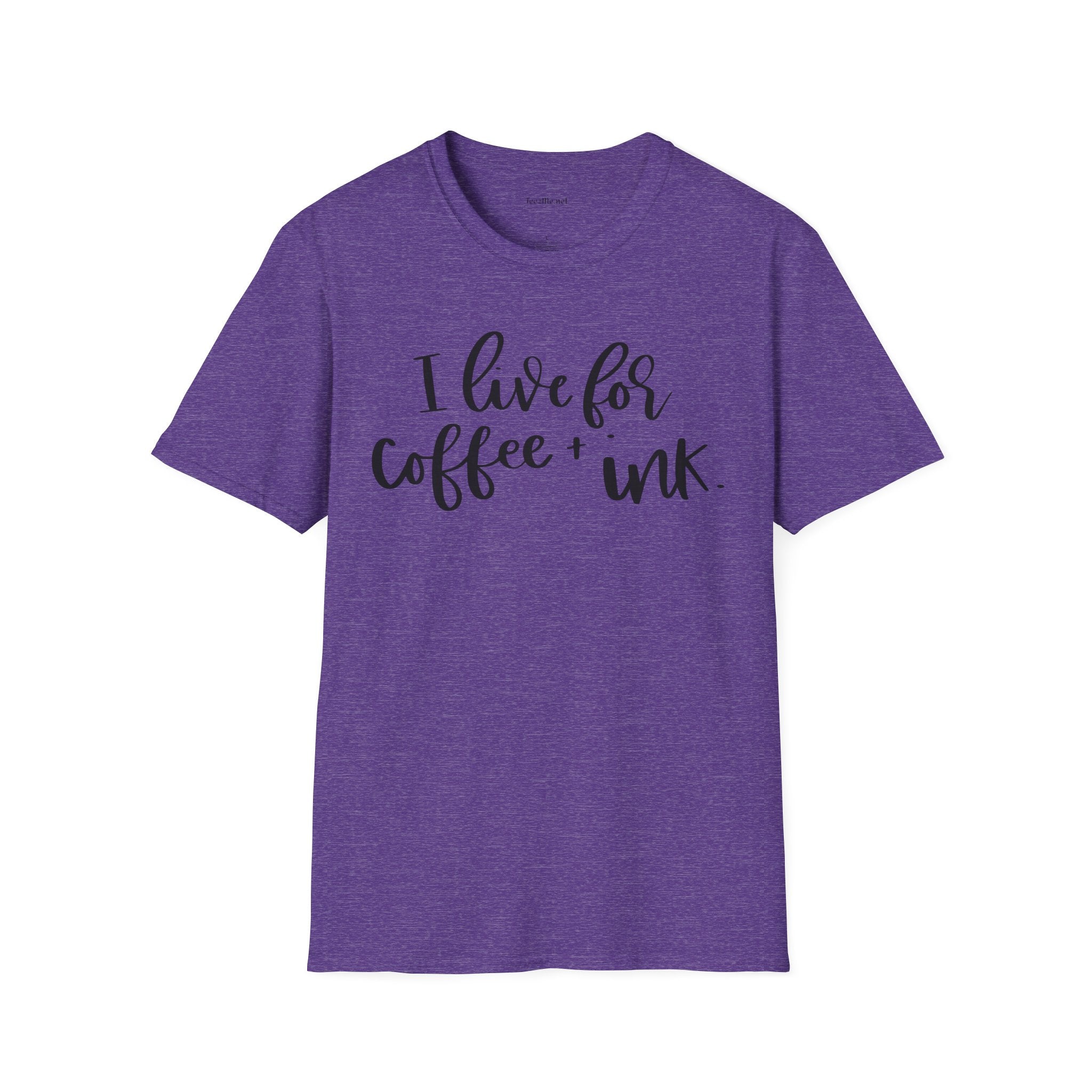 I Live for Coffee & Ink Unisex Soft Style T-Shirt 100% Cotton Graphic