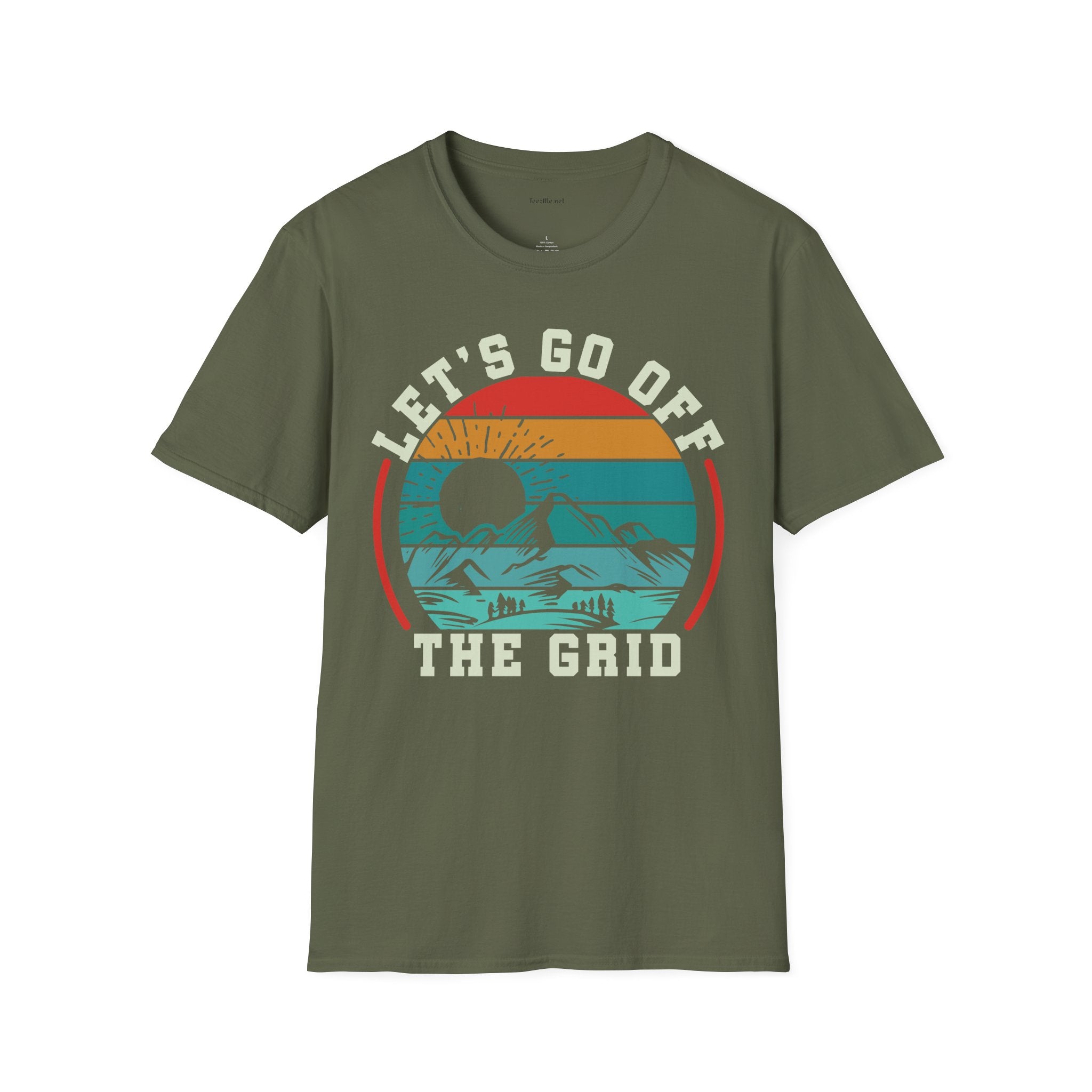 Off Grid - Unisex Softstyle T-Shirt 100% Cotton Graphic