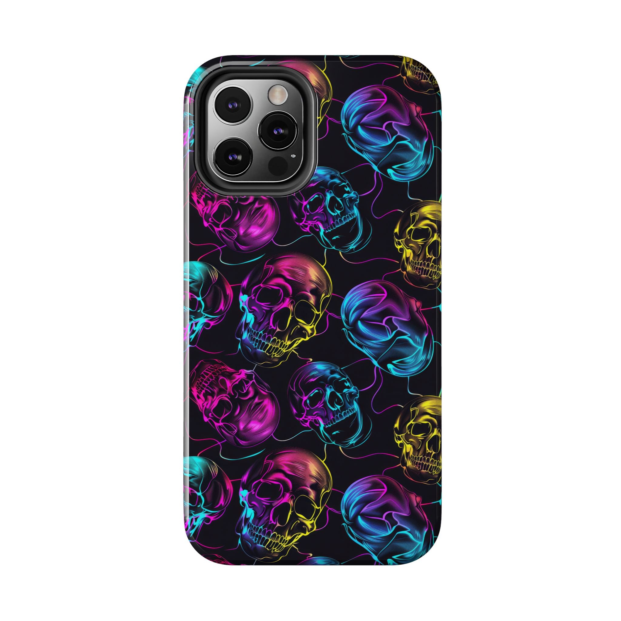 Neon Skull Cell Phone Case Tough Phone Cases