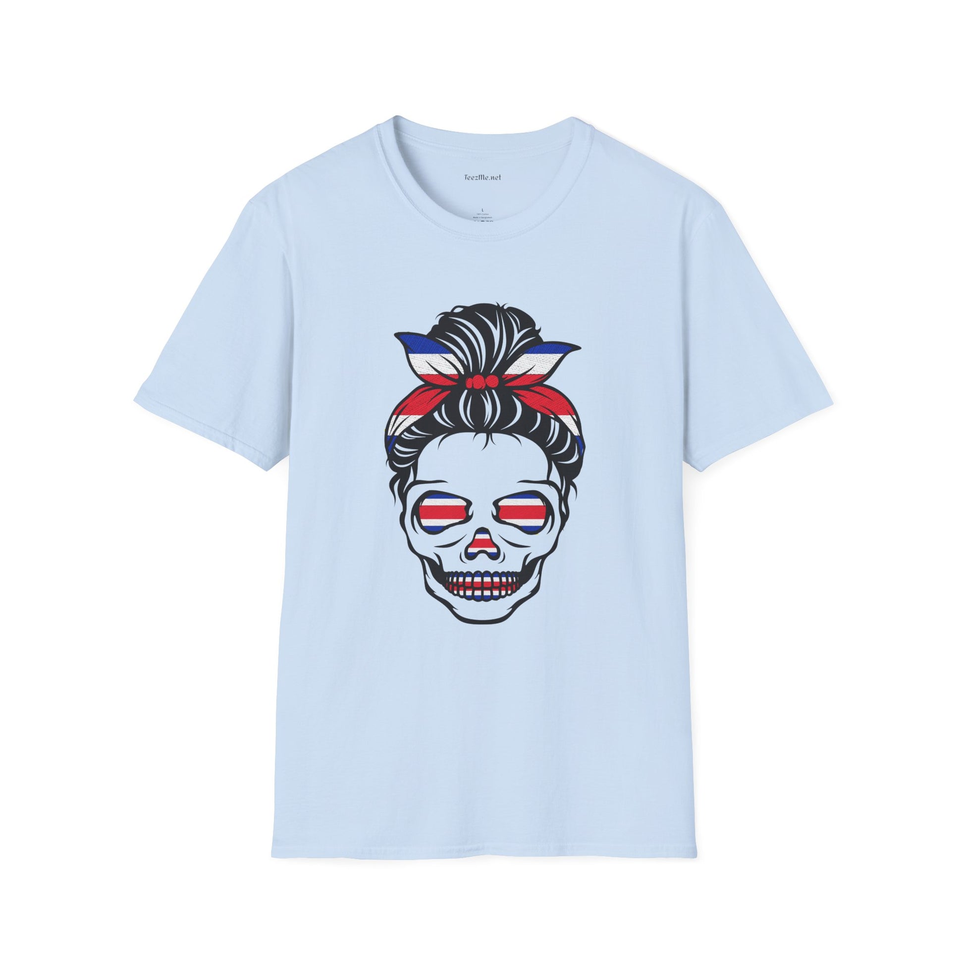 Costa Rica Messy Bun Unisex Softstyle T-Shirt 100% Cotton